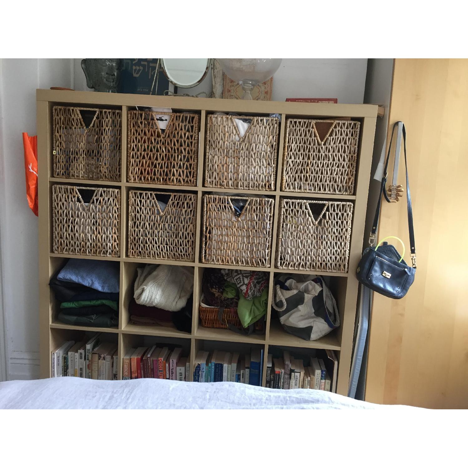 Ikea Expedit Shelf w/ 8 Wicker Baskets - image-5