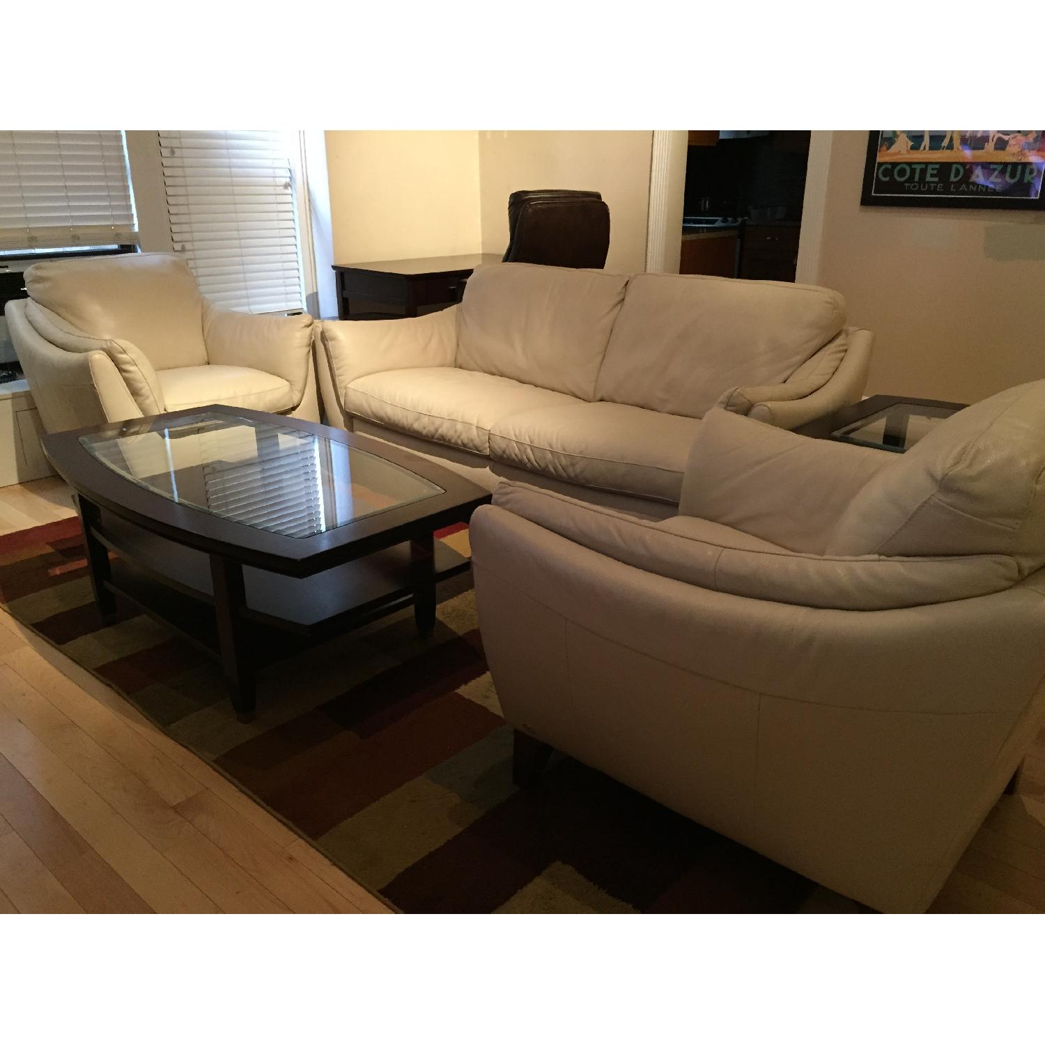 Italsofa Leather 3-Piece Sofa Set - image-4