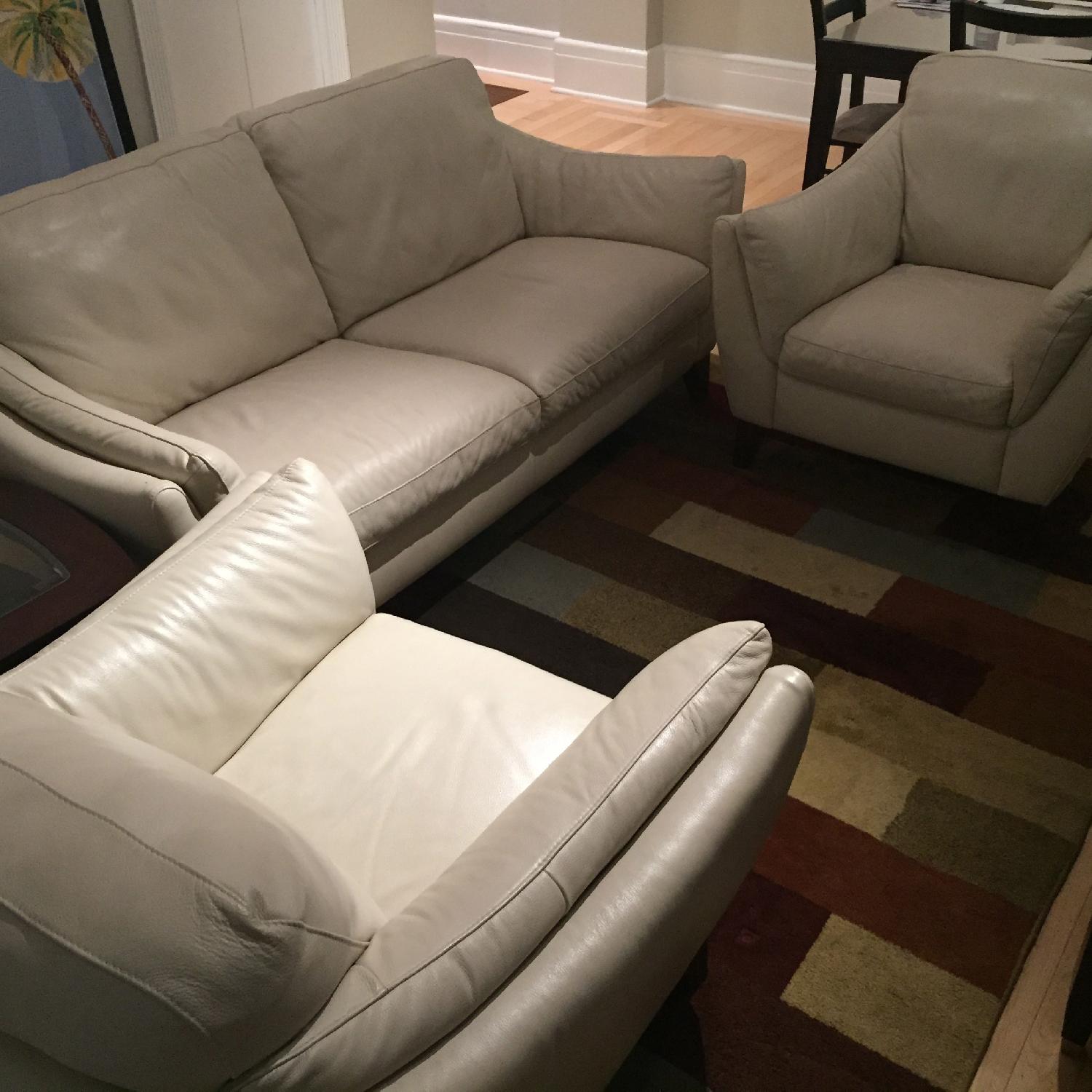 Italsofa Leather 3-Piece Sofa Set - image-9