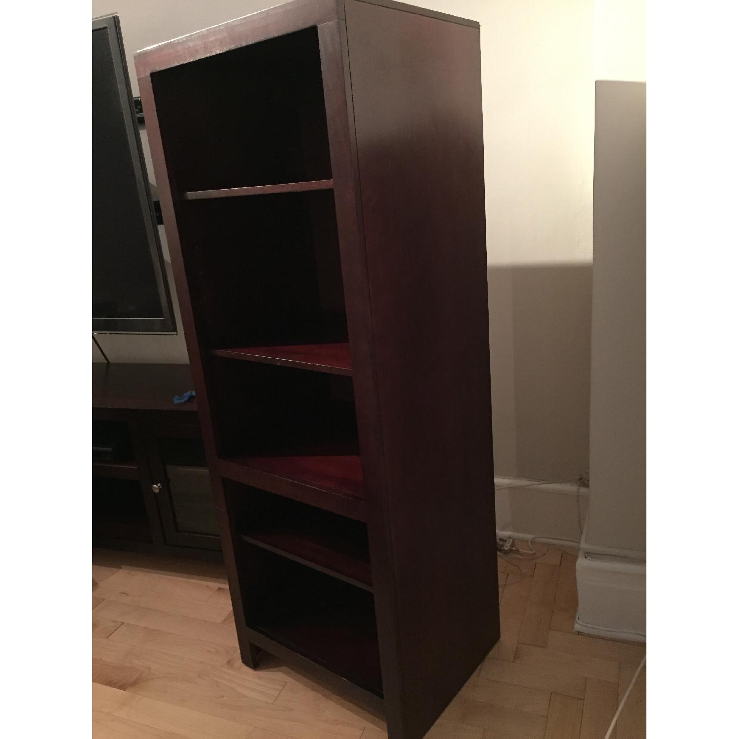 Whalen Furniture Wooden Bookcases - Pair - image-3
