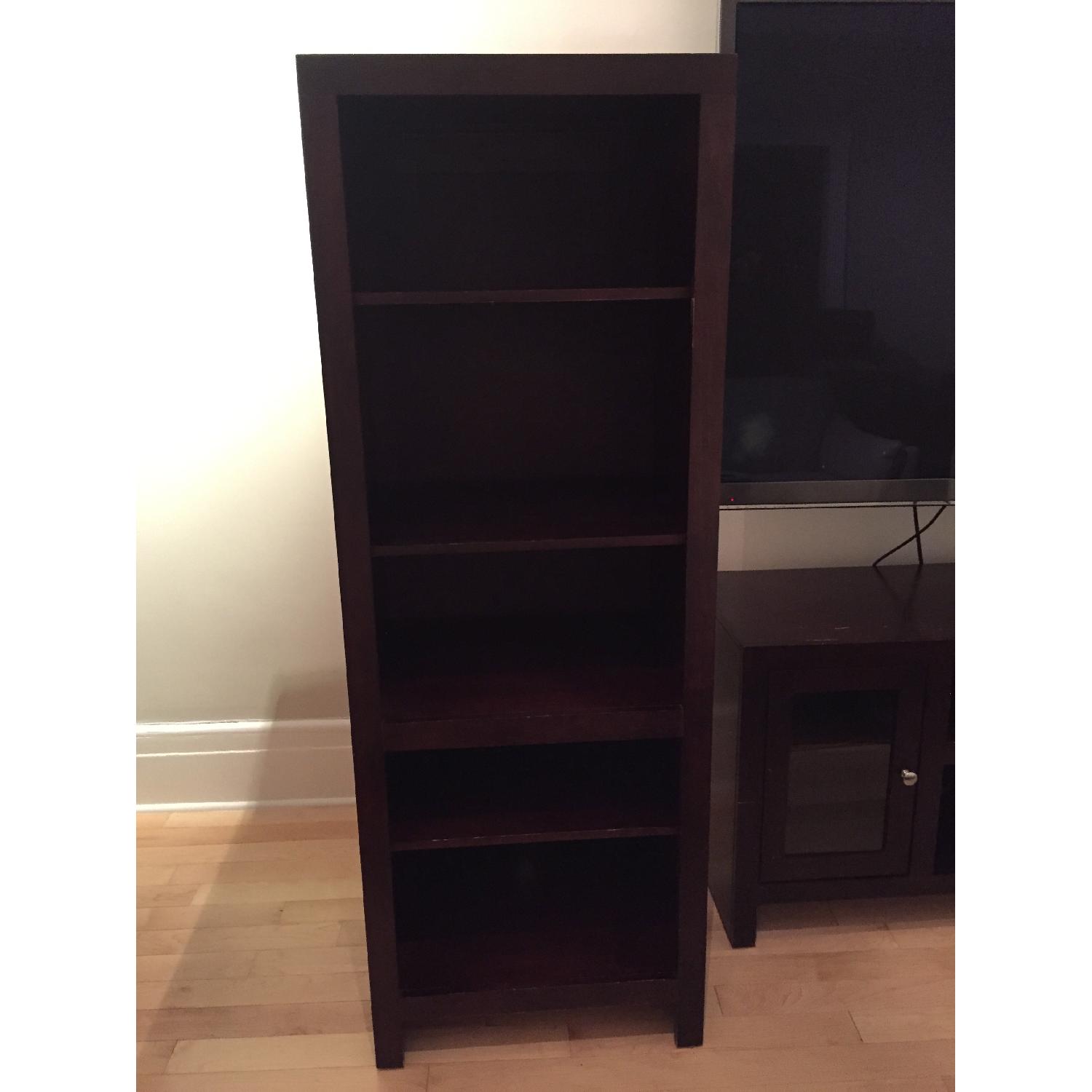 Whalen Furniture Wooden Bookcases - Pair - image-4