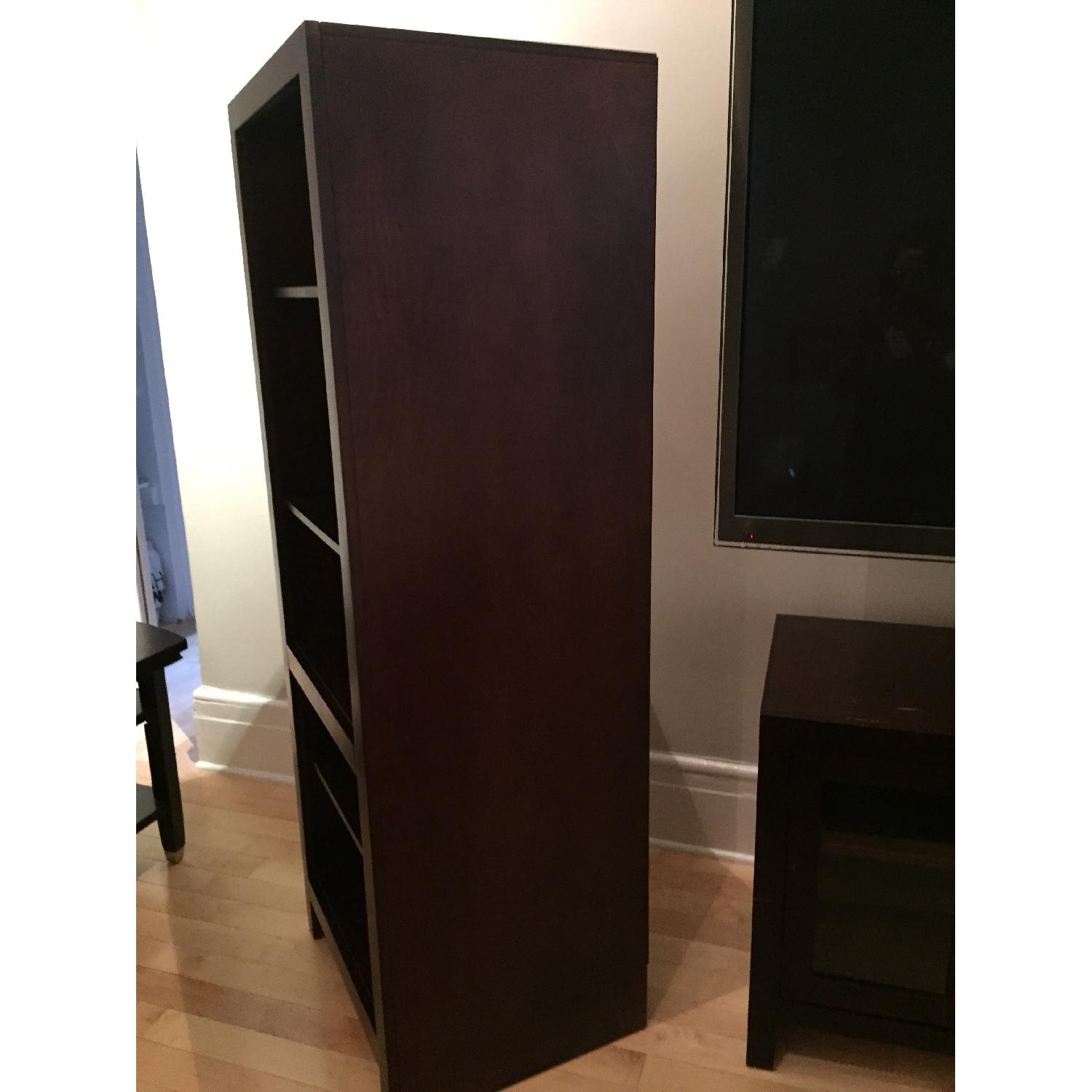 Whalen Furniture Wooden Bookcases - Pair - image-6