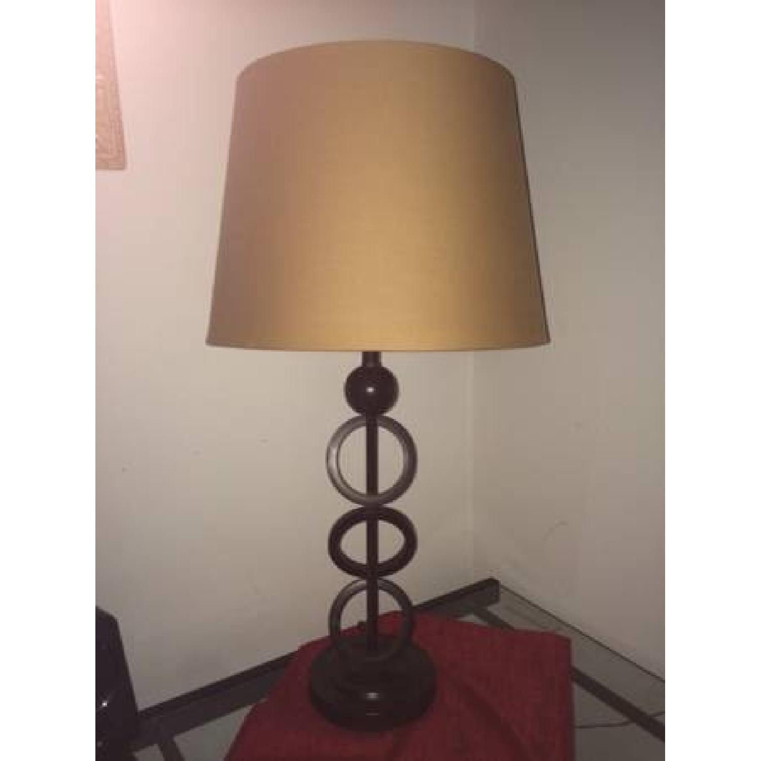 Pier 1 Imports Iron Rings Table Lamp - image-1