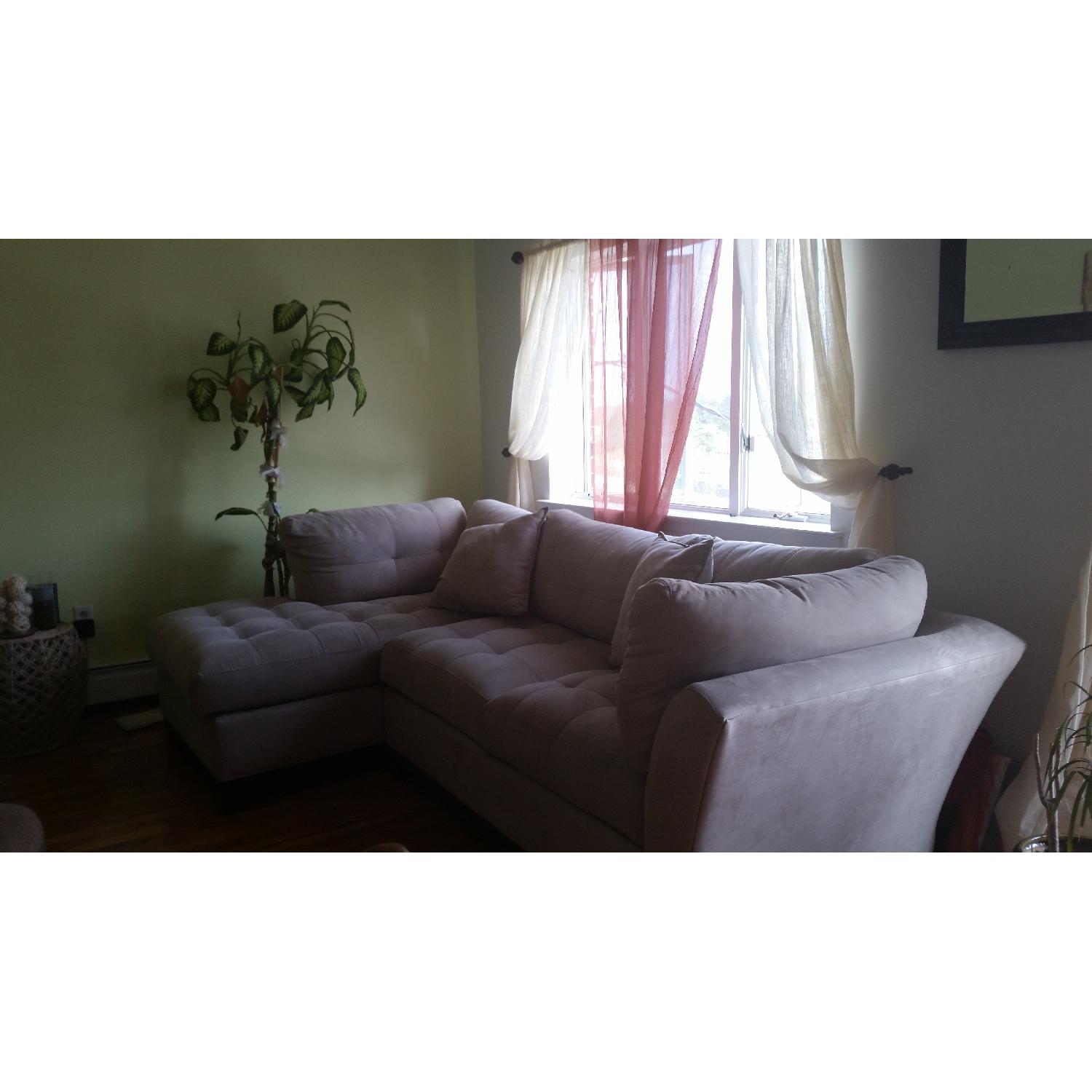 Cindy Crawford Home Metropolis 2 Piece Microfiber Sectional Sofa - image-2