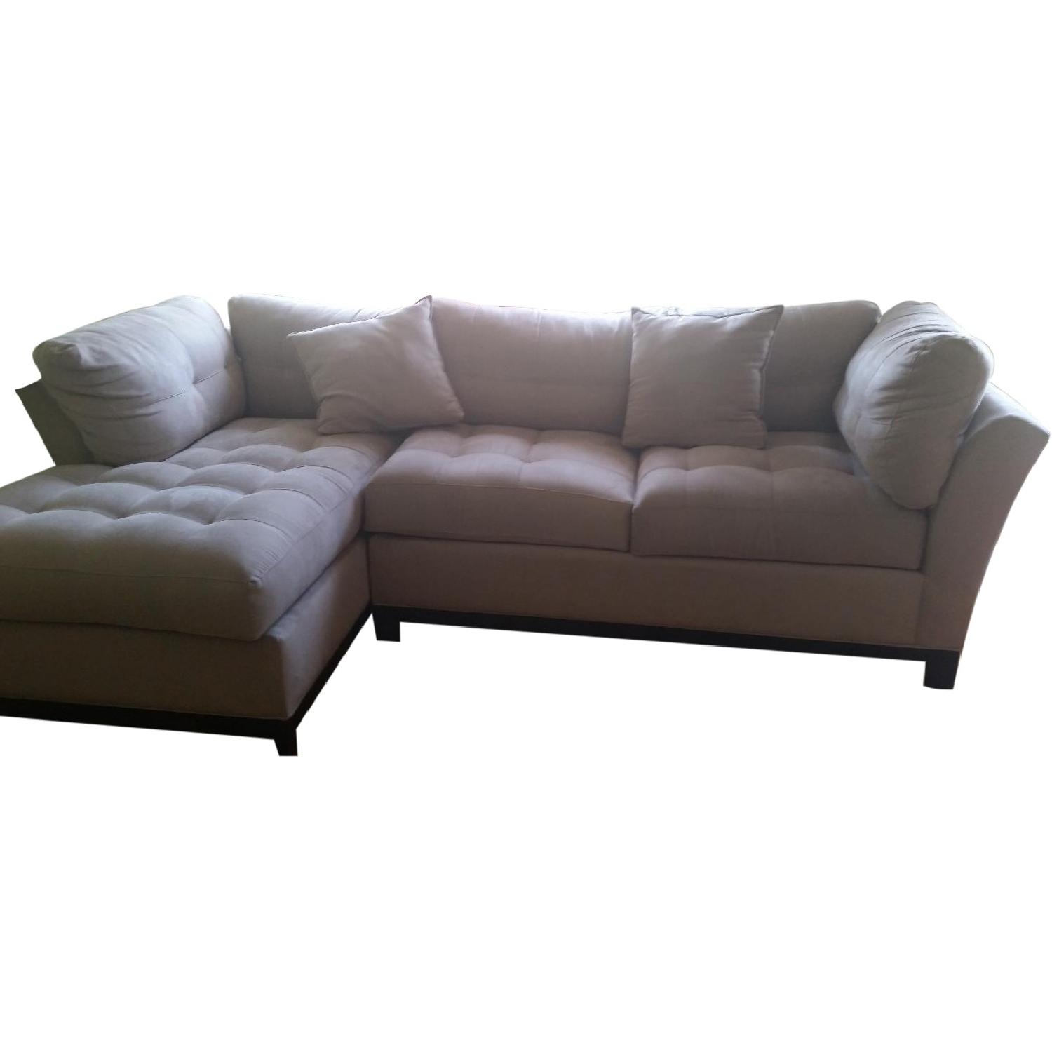 Cindy Crawford Home Metropolis 2 Piece Microfiber Sectional Sofa - image-0
