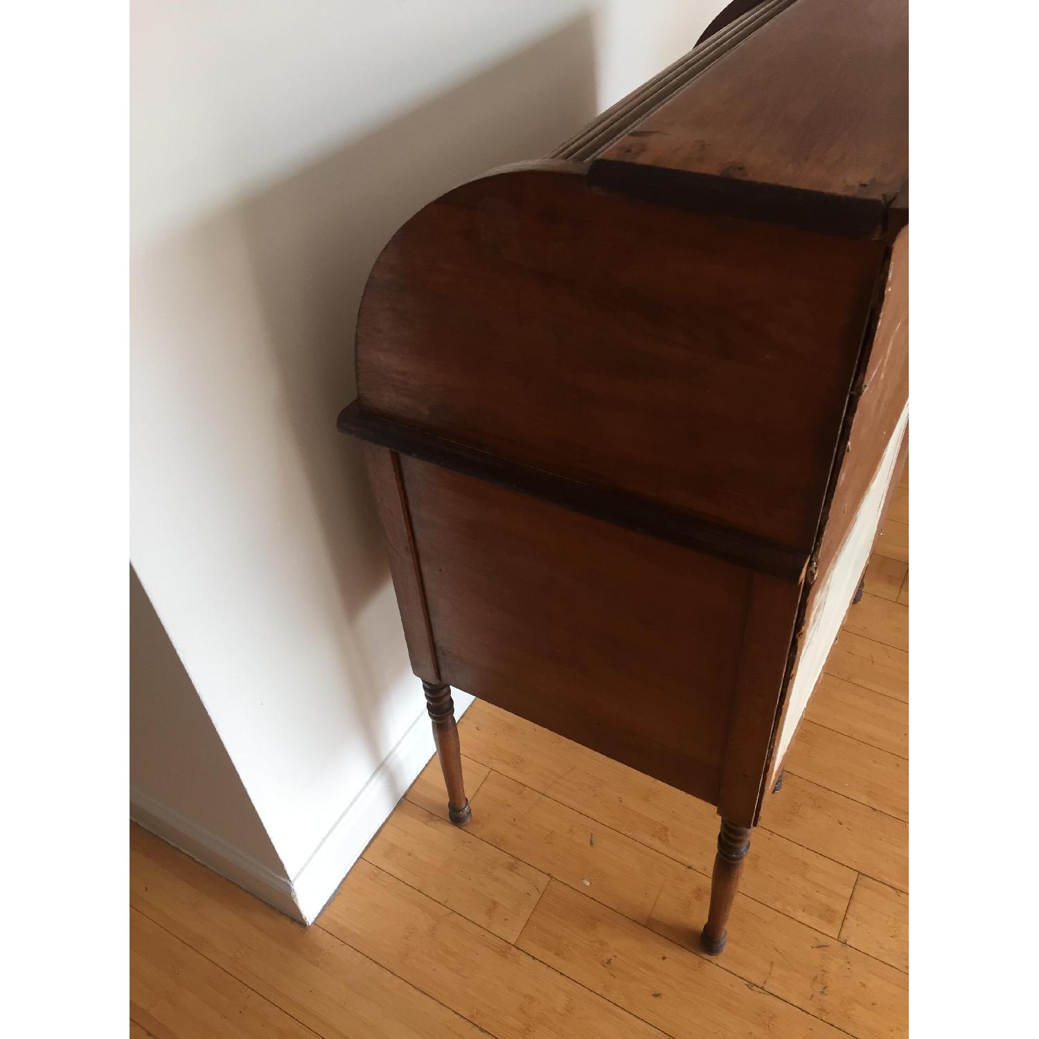Vintage Roll Top Child's Secretary Desk - image-6