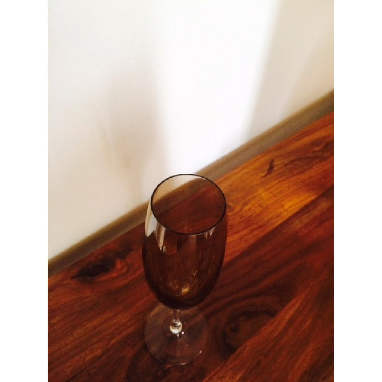 LSA Int'l Glass Champagne Flutes by Monika Lubkowska-Jonas - Set of 4 - image-5