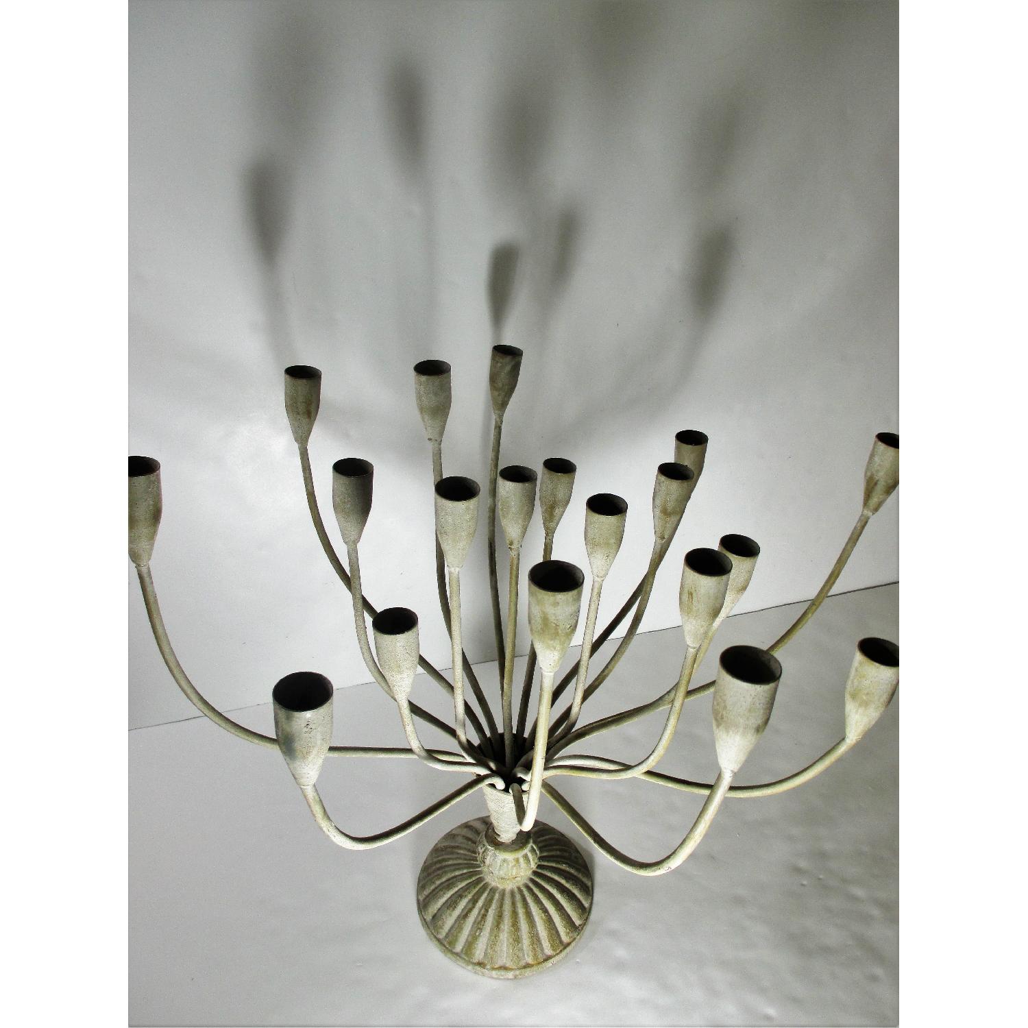 Anthropologie Cast Iron Candelabra - image-1