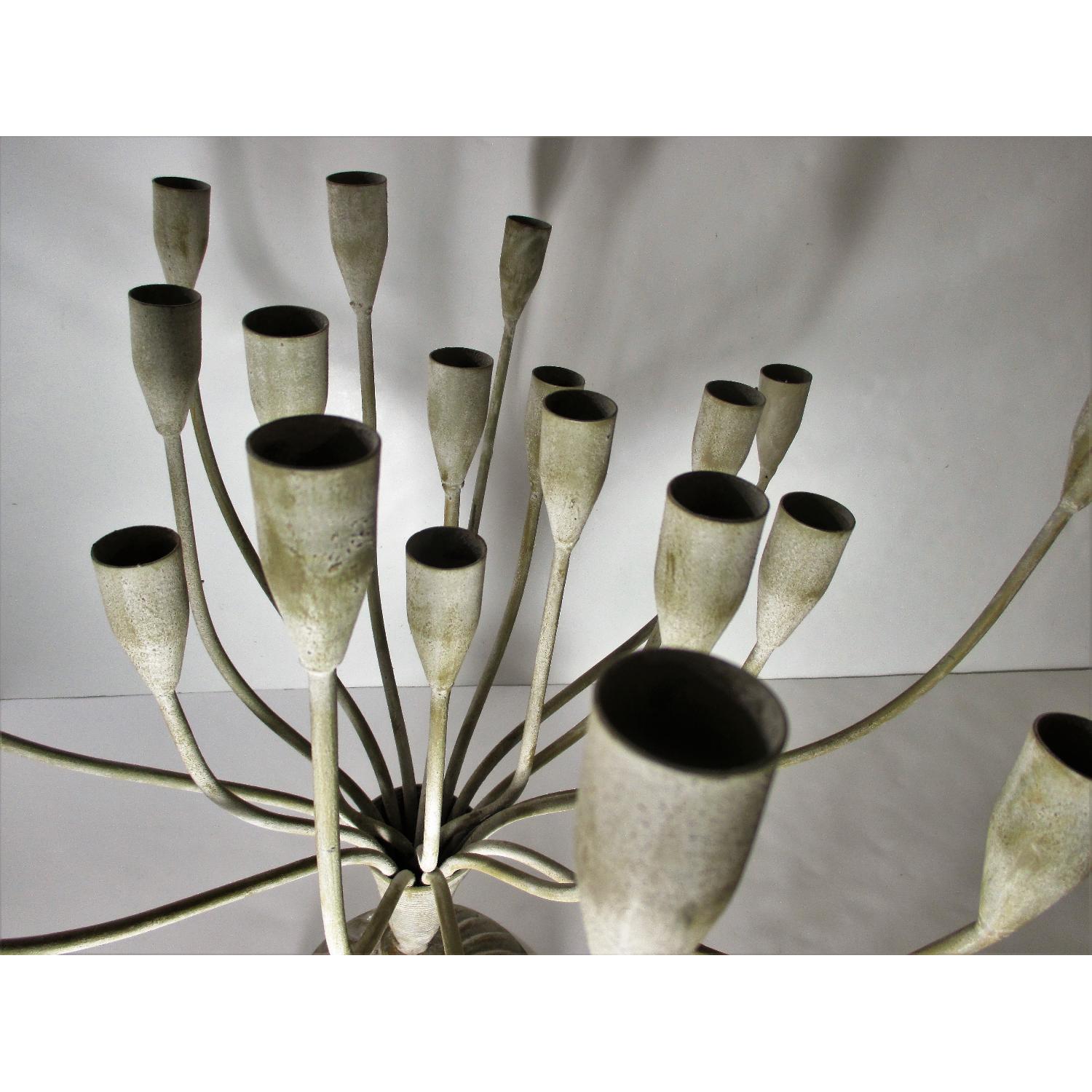 Anthropologie Cast Iron Candelabra - image-5