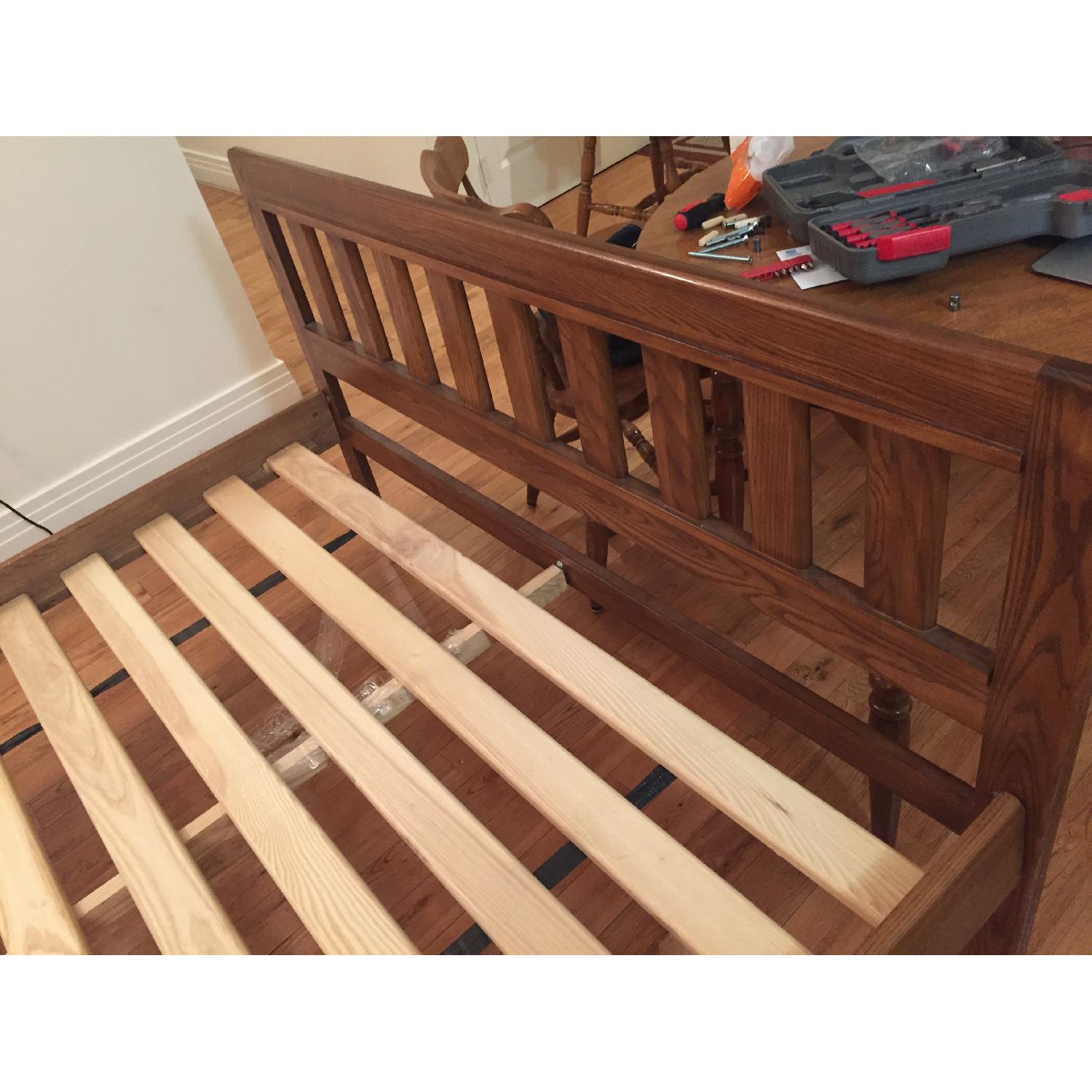 L.L.Bean Rangeley Full Size Bed Frame in Honey - image-1