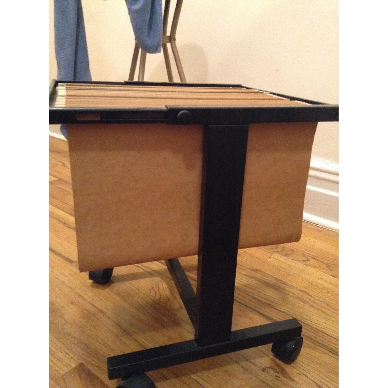 Vintage Rolling File Storage on Wheels AptDeco