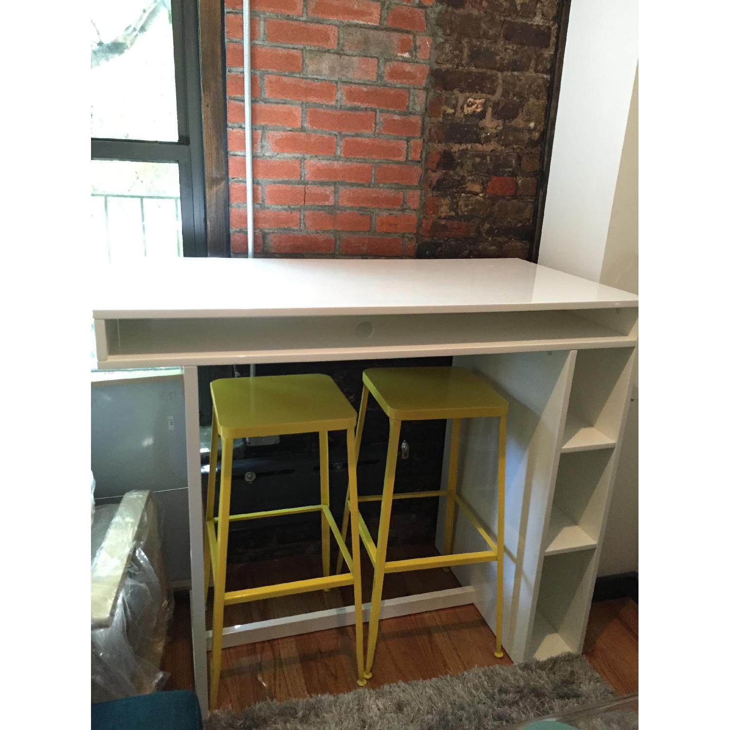 CB2 Bar Table w/ 2 Stools - image-2