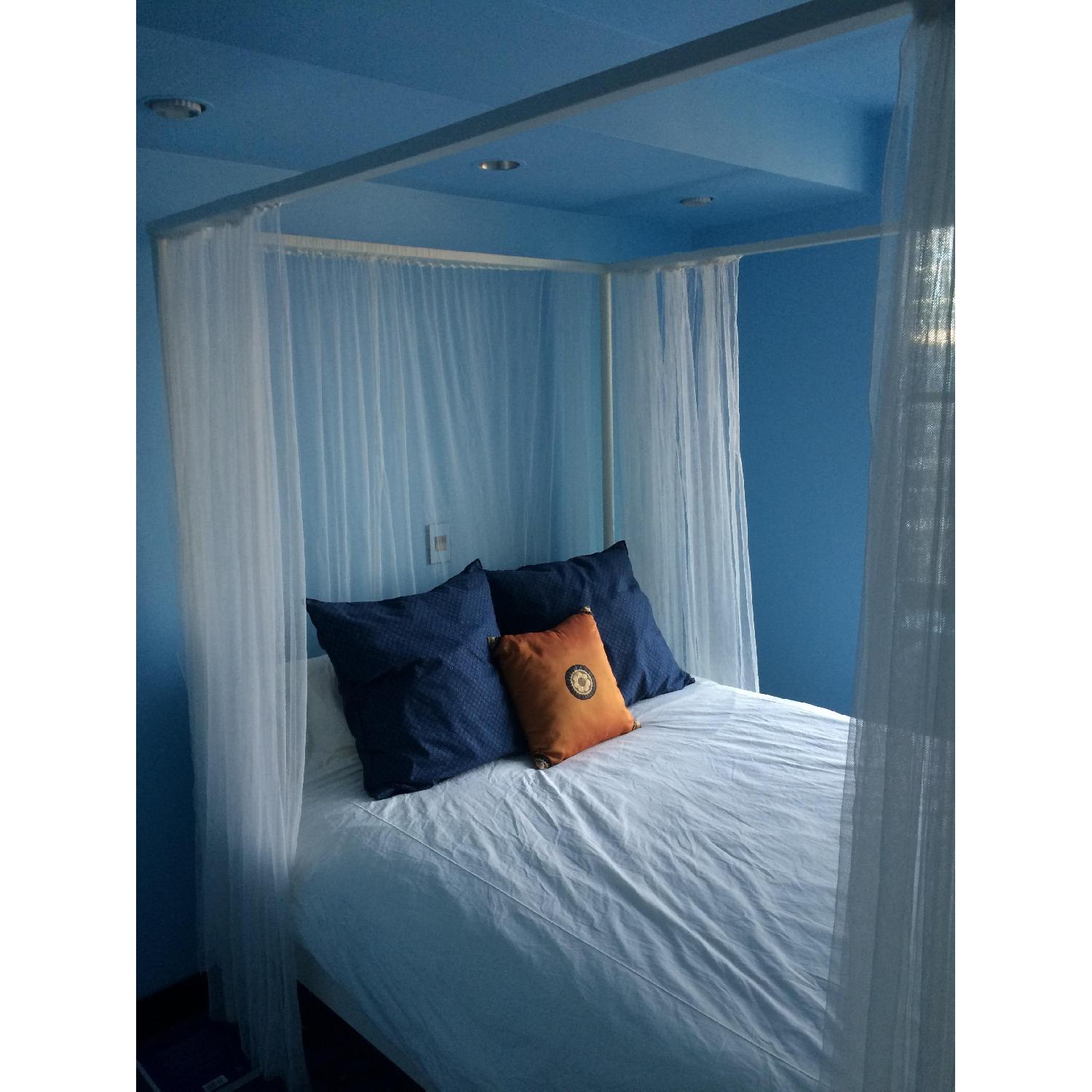 Ikea Edland Four Poster Queen Bed Frame - image-2