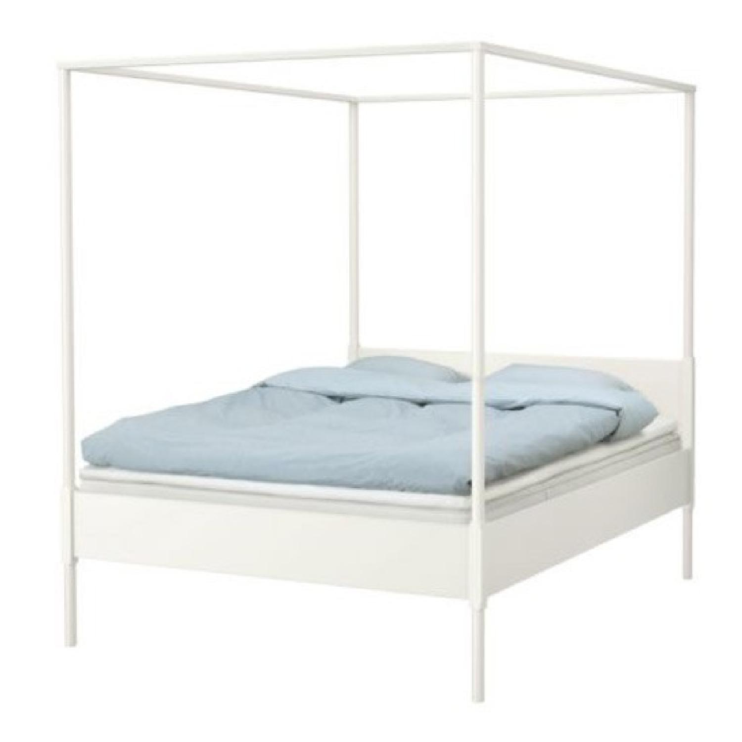 Ikea Edland Four Poster Queen Bed Frame - image-3