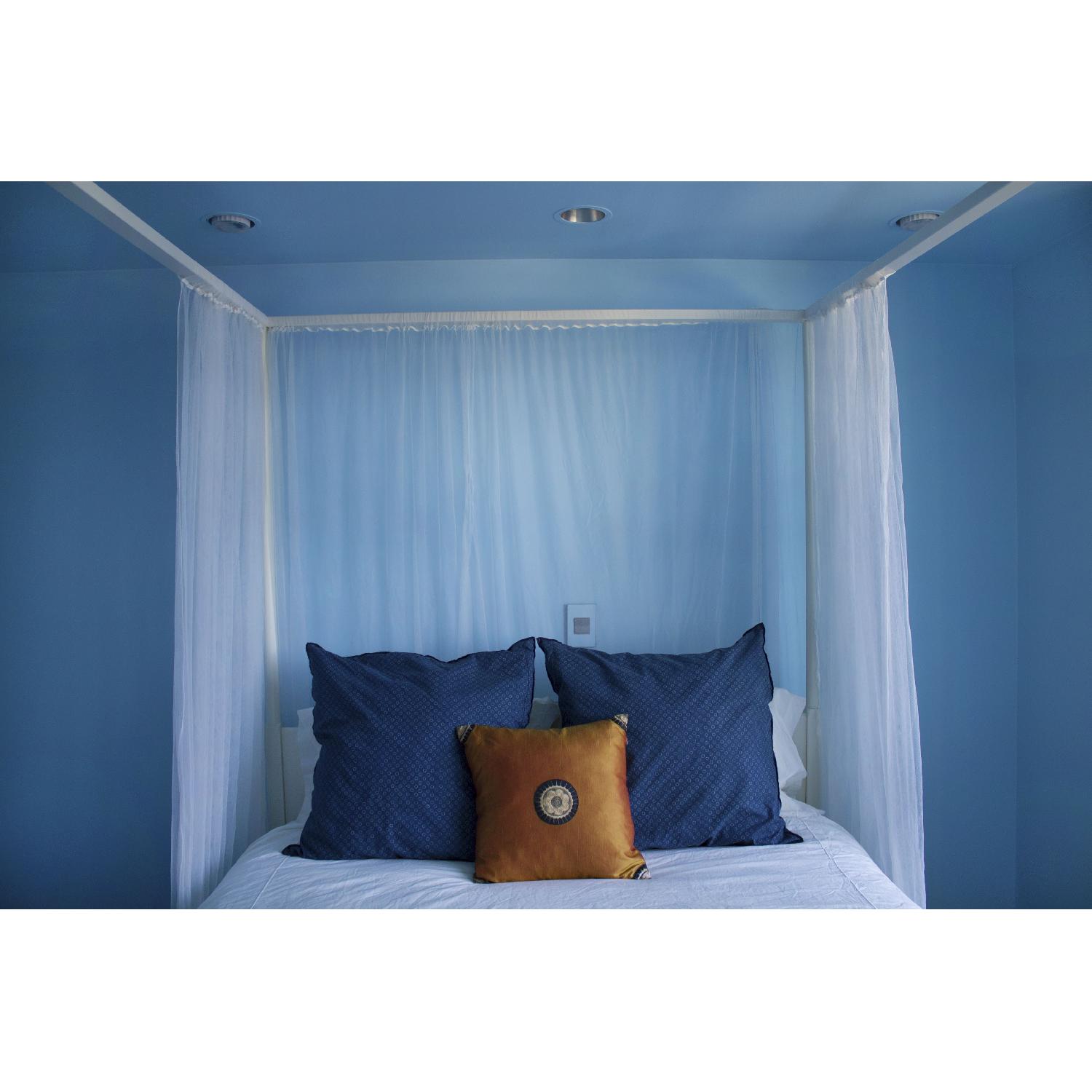 Ikea Edland Four Poster Queen Bed Frame - image-5