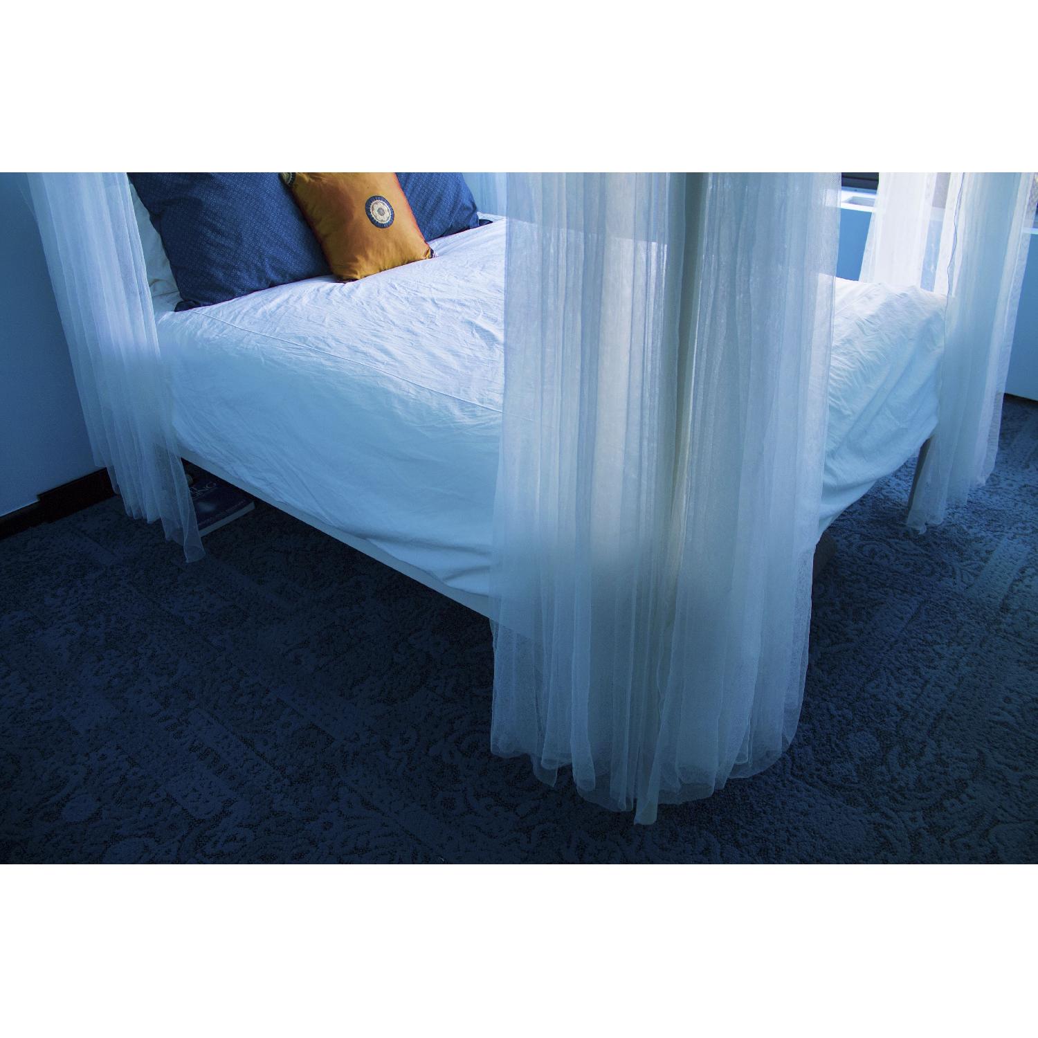 Ikea Edland Four Poster Queen Bed Frame AptDeco