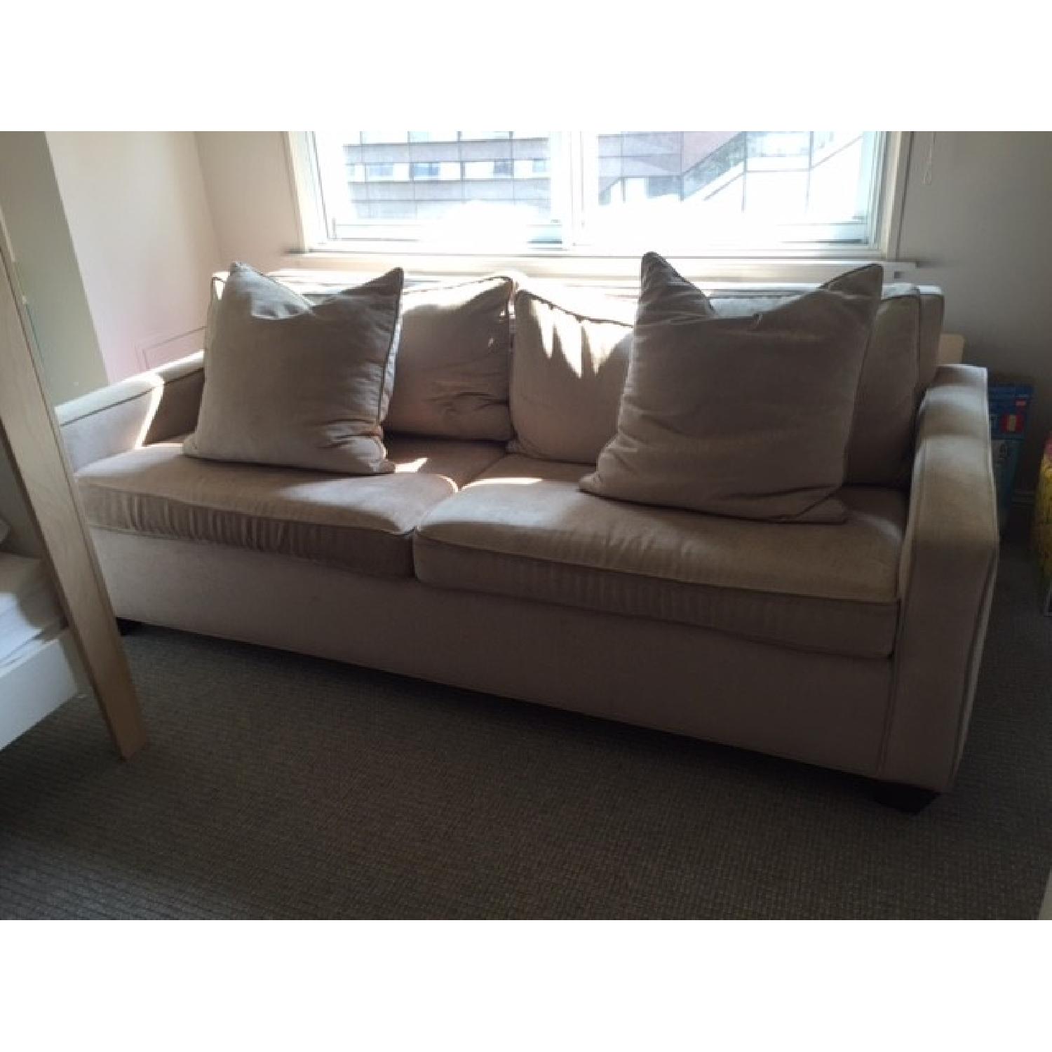 Carlyle Convertible Sleeper Sofa Grey AptDeco