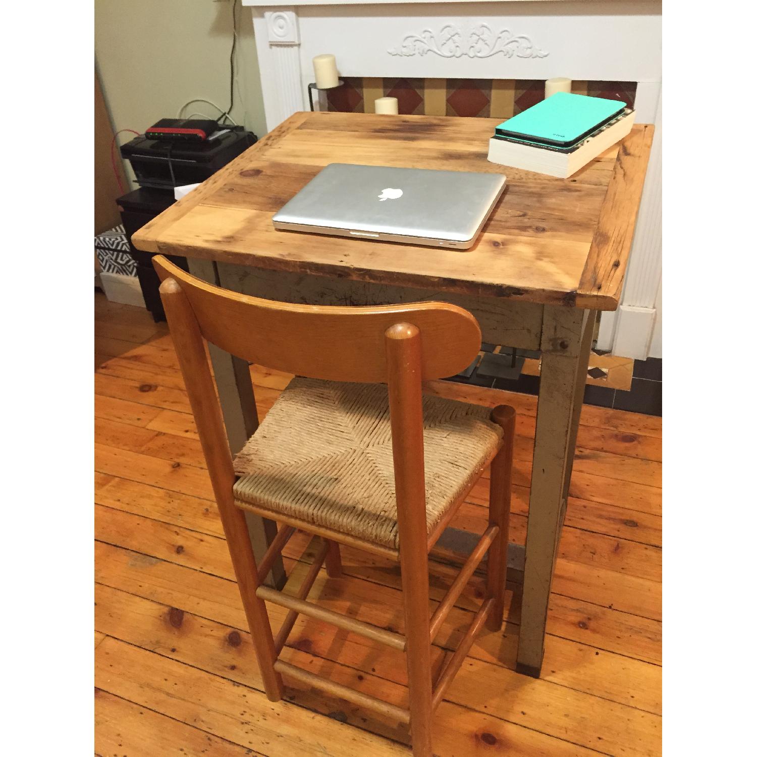 Industrial Chic Desk w/ Stool - image-1