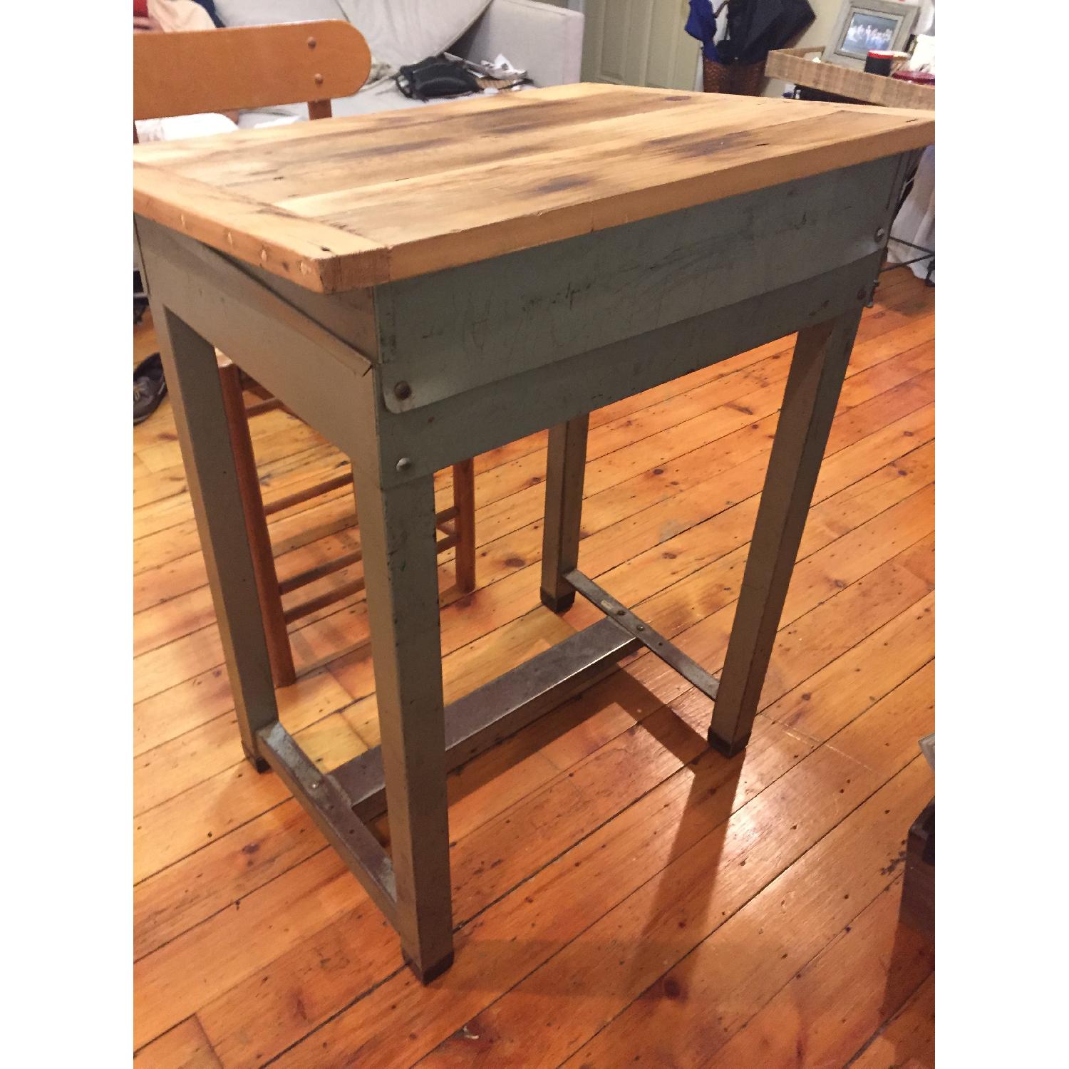 Industrial Chic Desk w/ Stool - image-4
