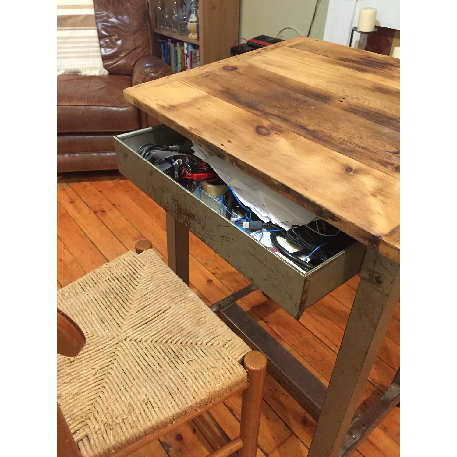 Industrial Chic Desk w/ Stool - image-6