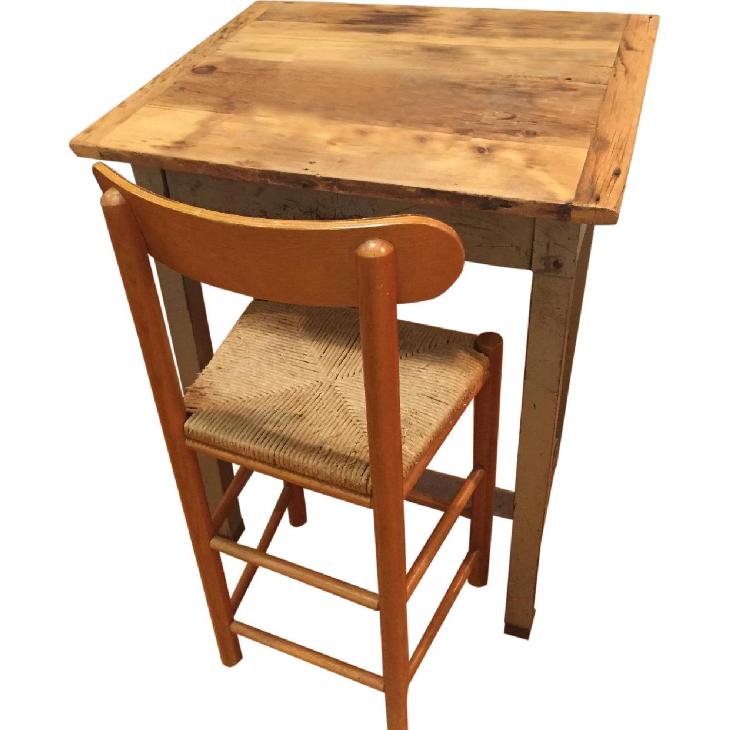 Industrial Chic Desk w/ Stool - image-0