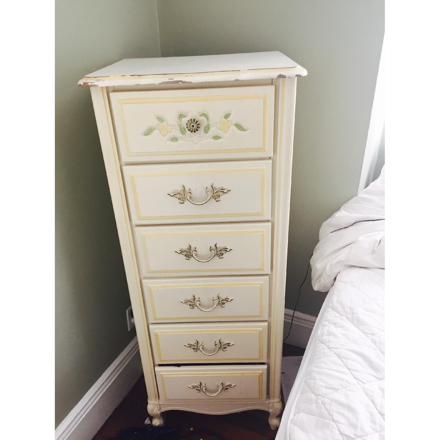 Shabby Chic Tall 6 Drawer Dresser - image-1