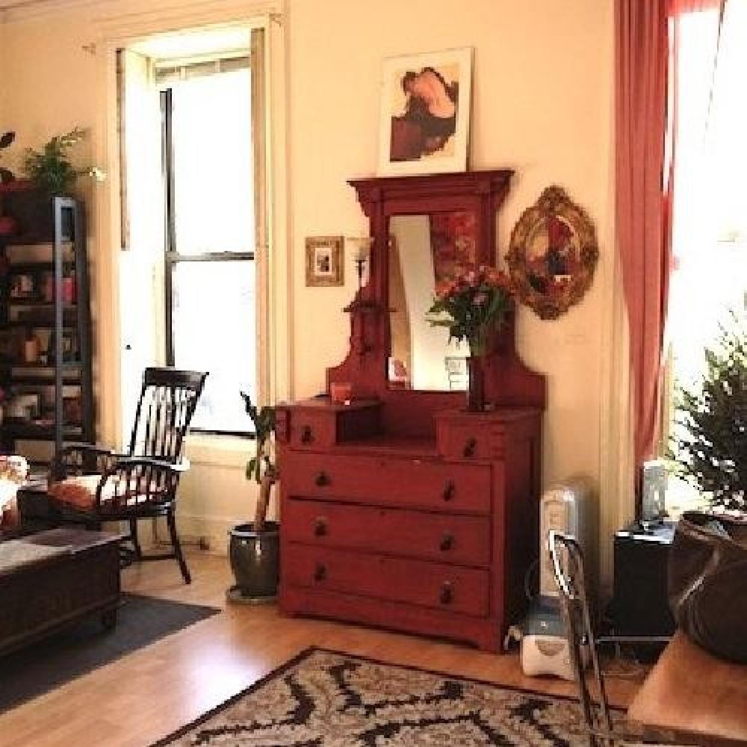 Antique Victorian Eastlake Style Dreser w/ Mirror - image-2