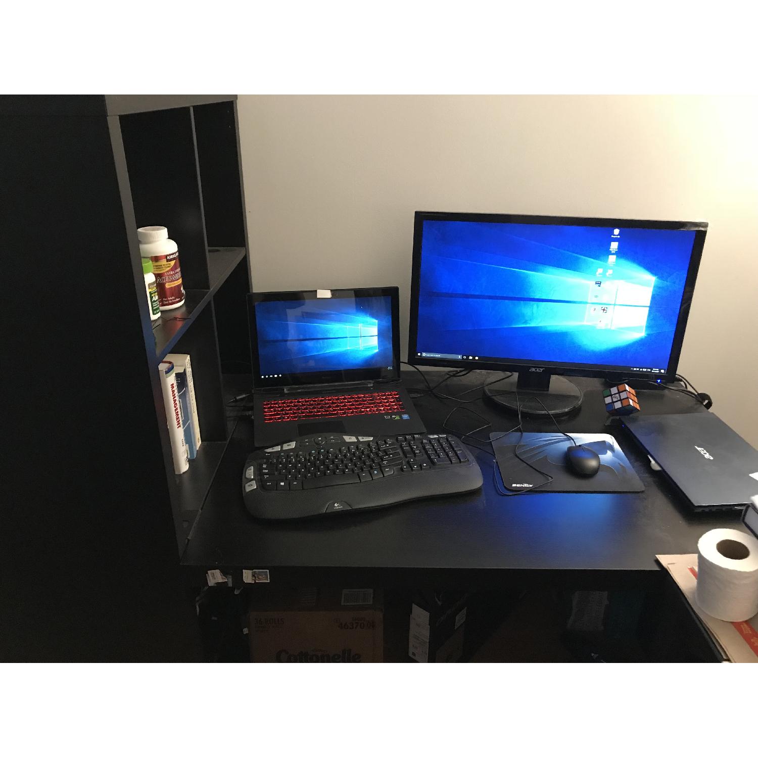 Ikea Desk w/ Bookshelf AptDeco