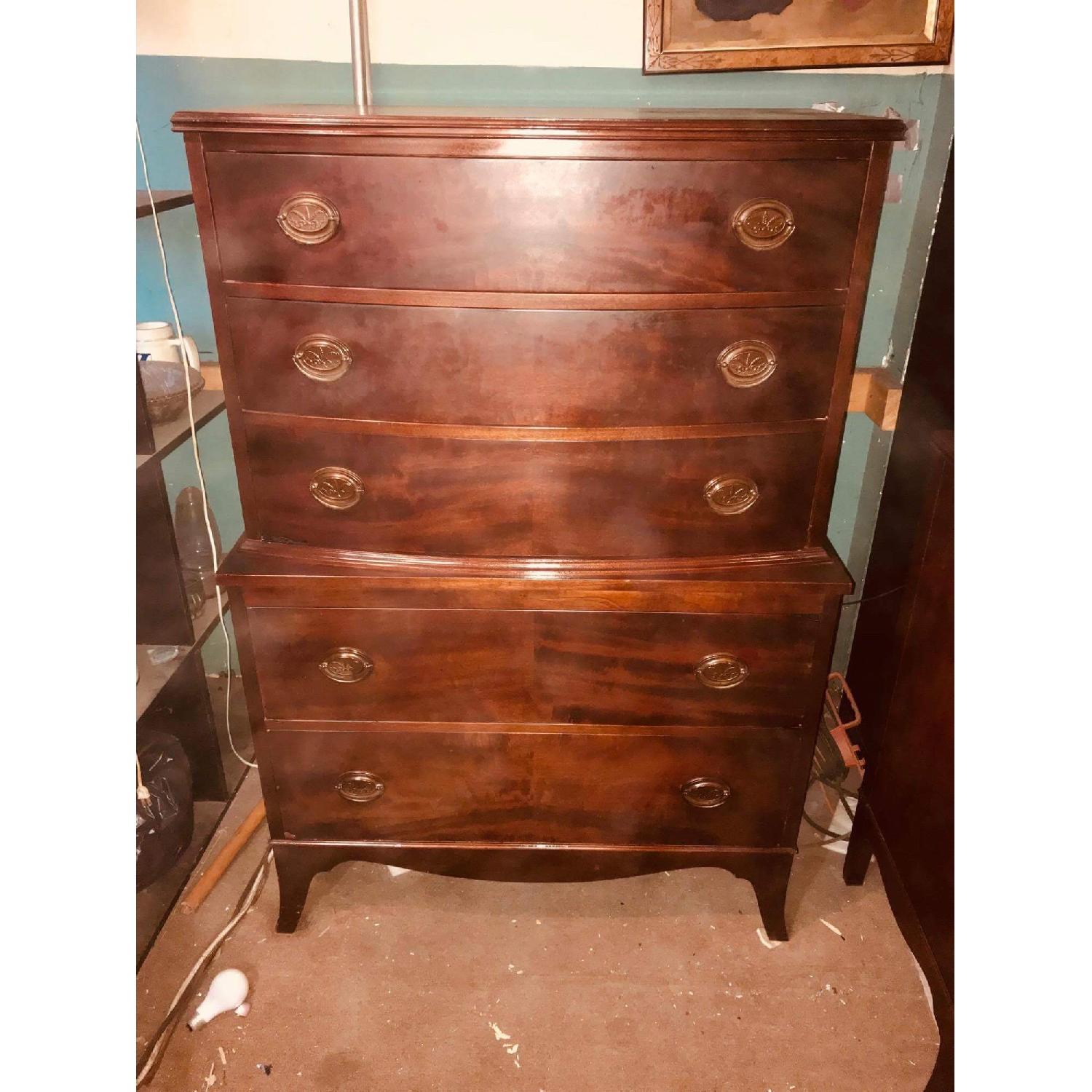 Antique 1930s John Stuart Furniture Mahogany Dresser - image-1