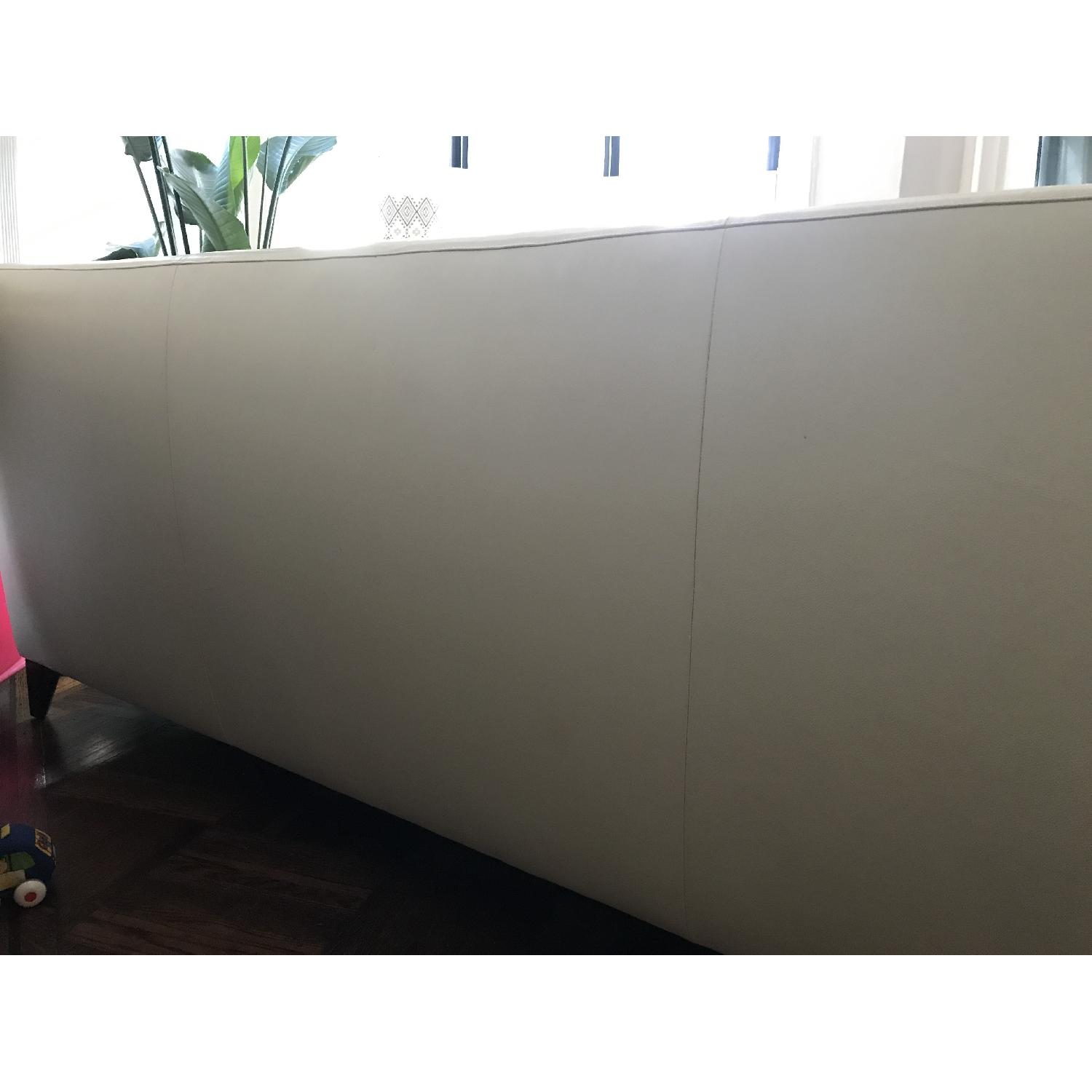 Ligne Roset White Leather Sofa - image-3