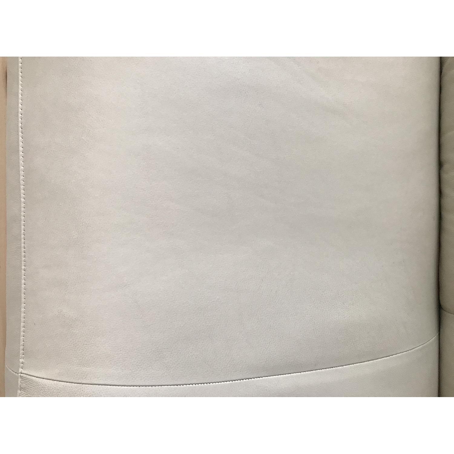 Ligne Roset White Leather Sofa - image-5