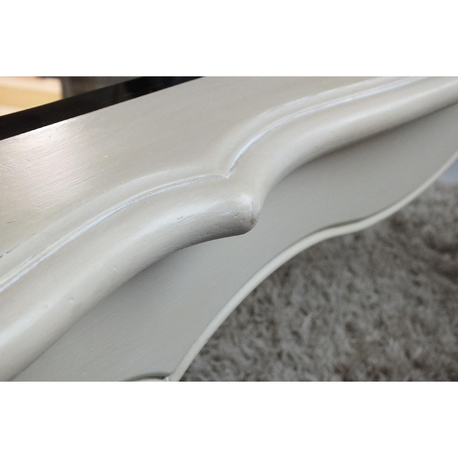 Ethan Allen Country French Coffee Table w/ Beveled Glass - image-4