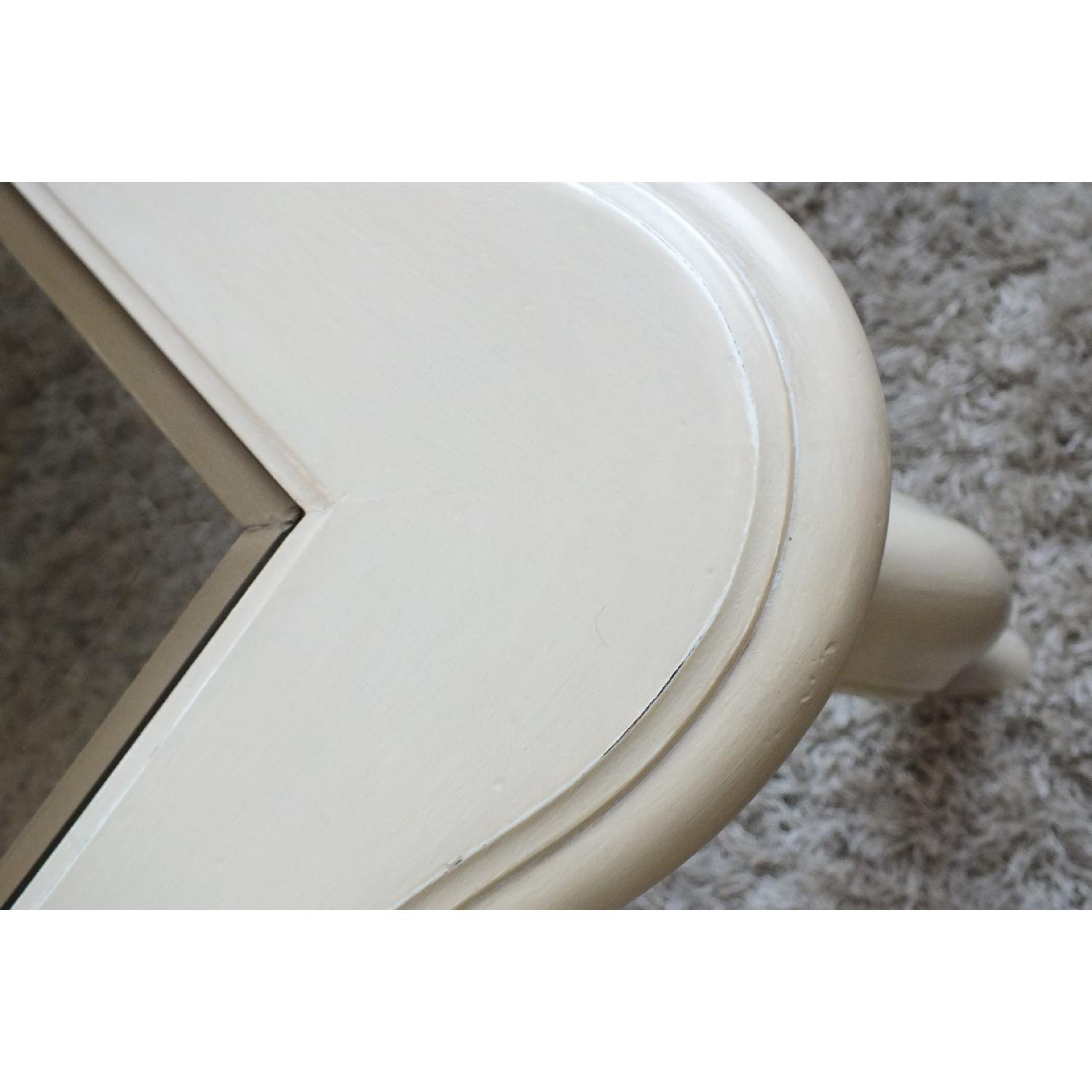 Ethan Allen Country French Coffee Table w/ Beveled Glass - image-6