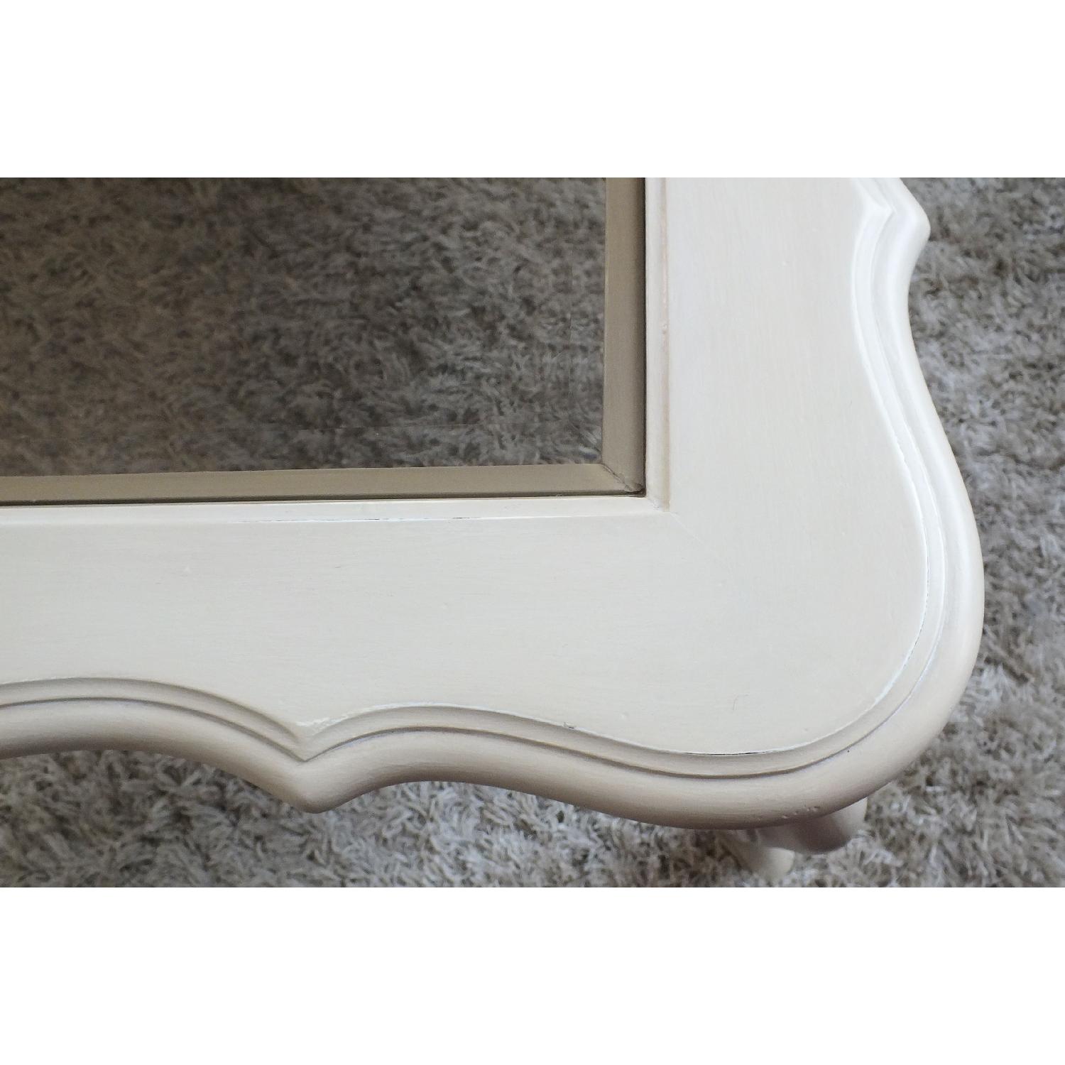 Ethan Allen Country French Coffee Table w/ Beveled Glass - image-7