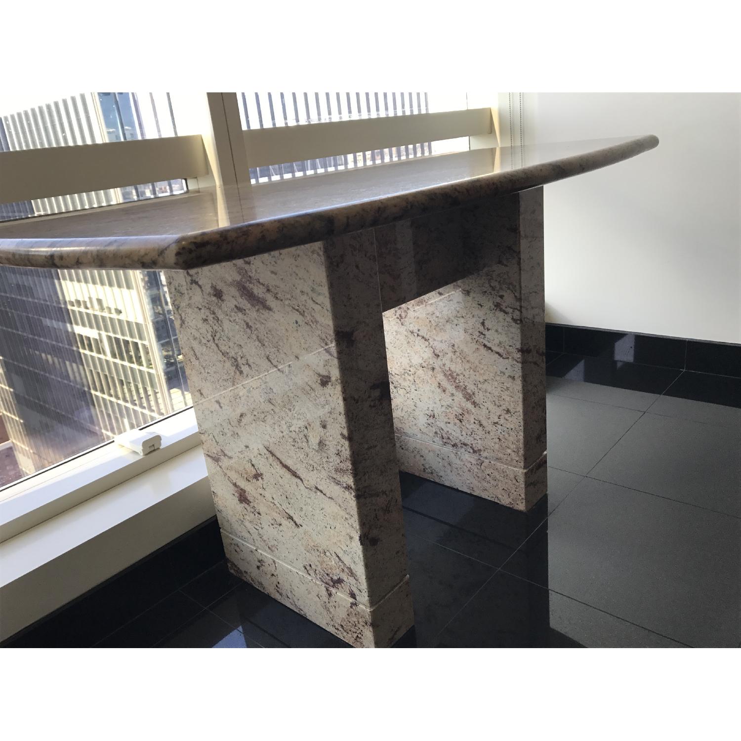 Custom Made Rectangular Polished Granite Table - image-1