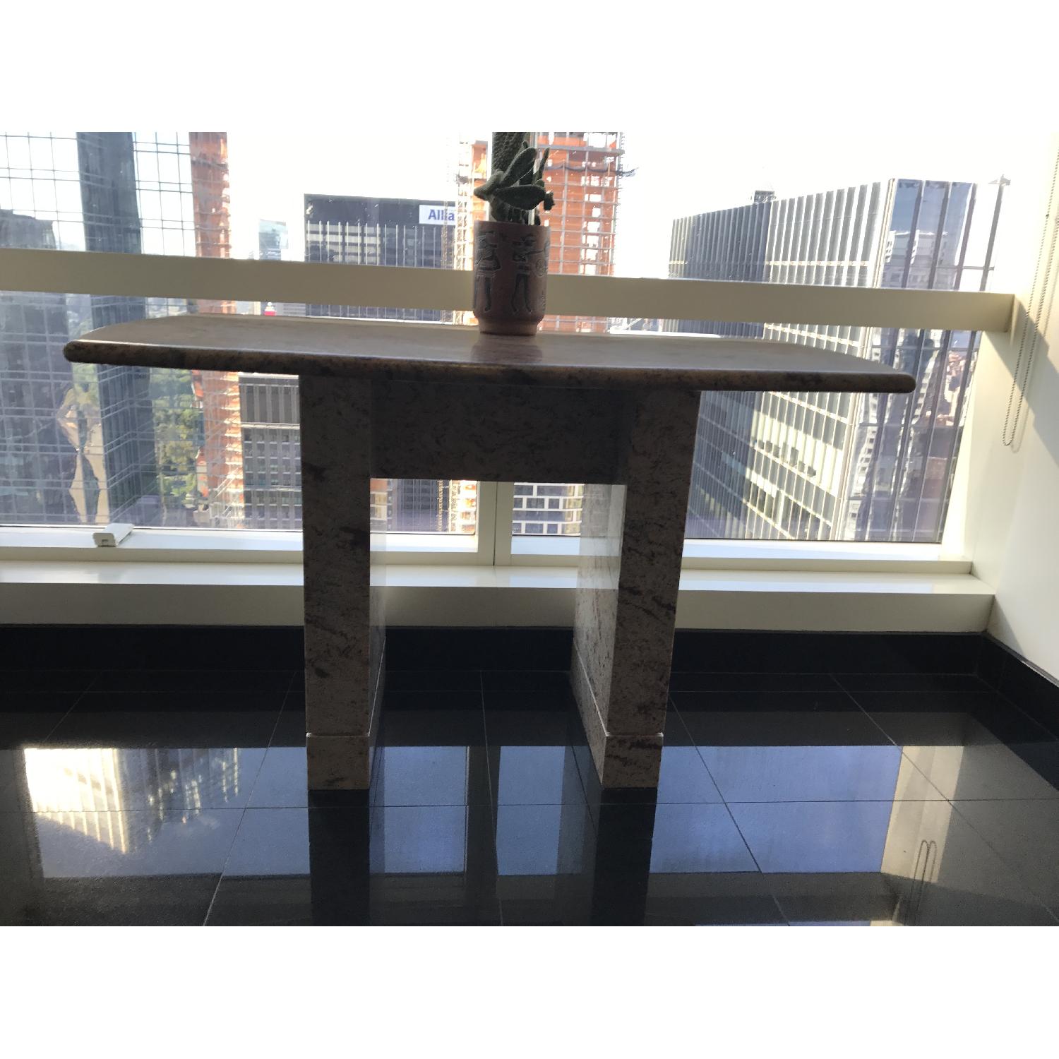 Custom Made Rectangular Polished Granite Table - image-2