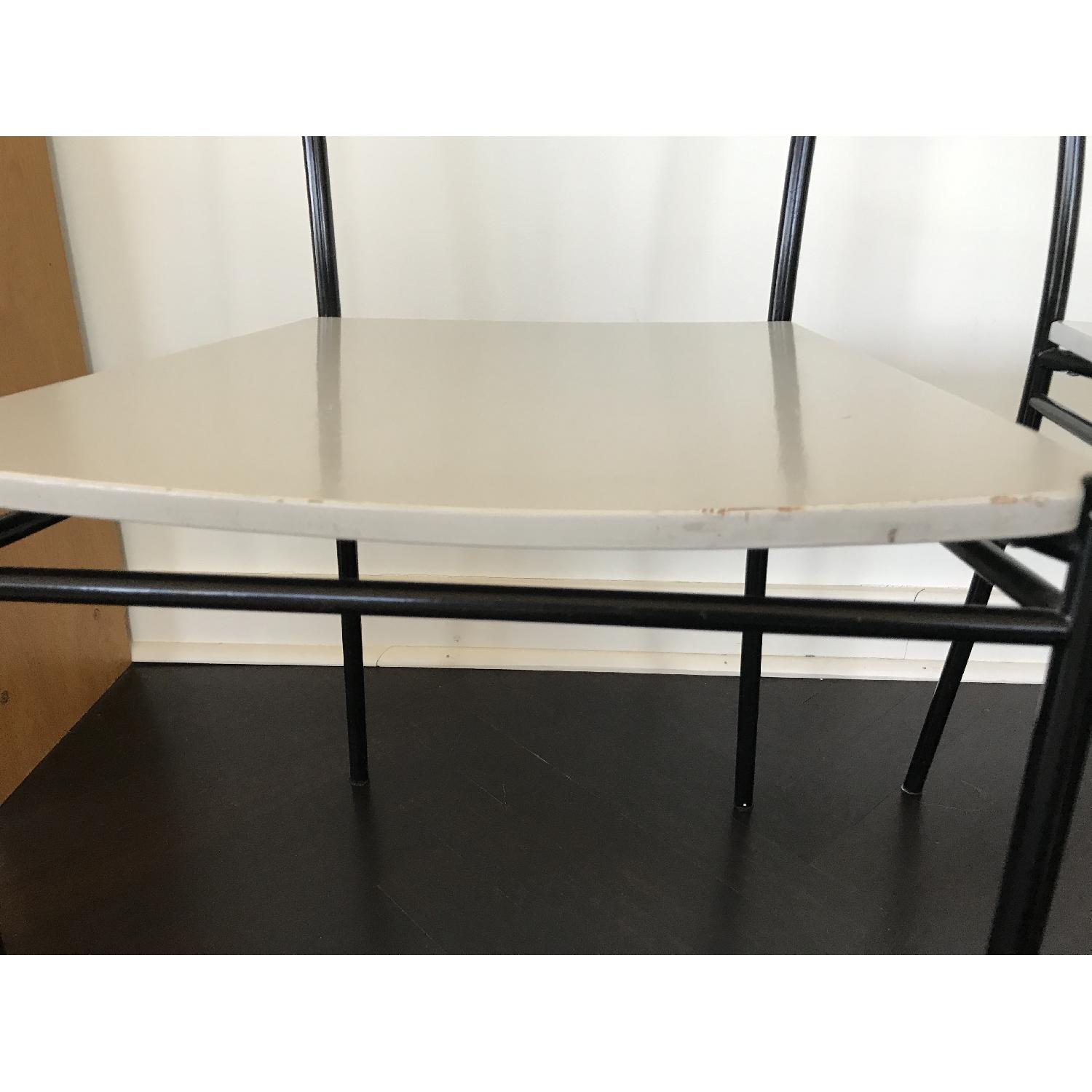 Ikea Steel Frame Dining Chair w/ Wood Seat - image-1