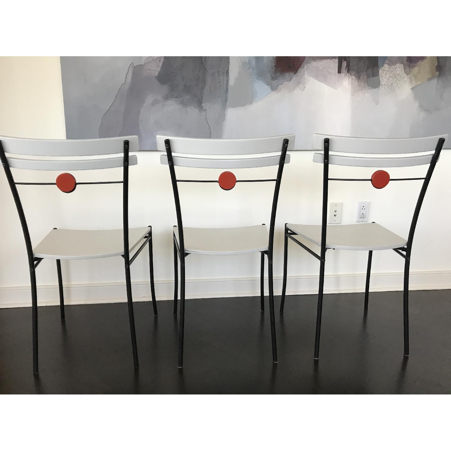 Ikea Steel Frame Dining Chair w/ Wood Seat - image-4