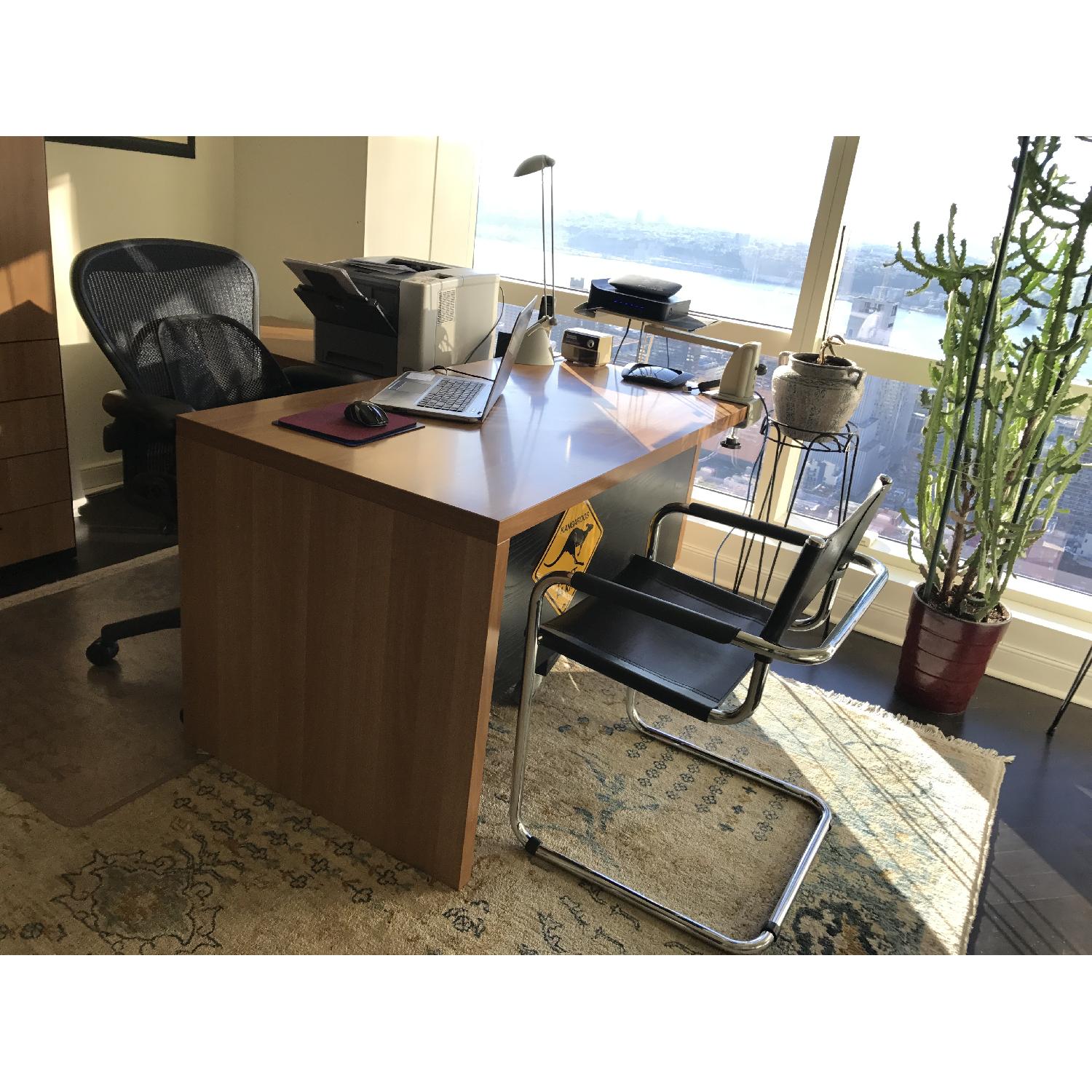 Home Office L-Shape Computer Desk w/ Keyboard Tray - image-5