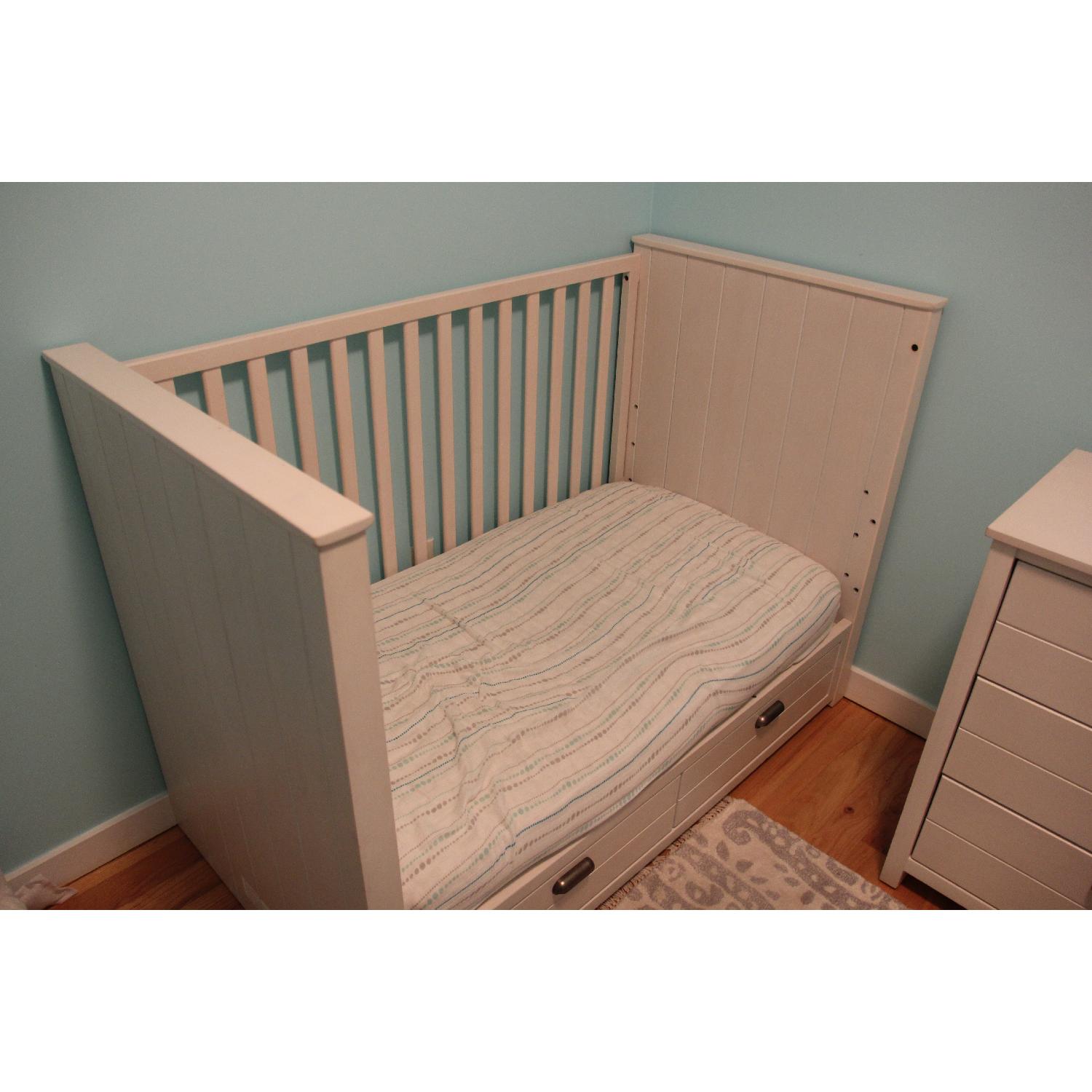 Restoration Hardware Haven Storage Panel Crib AptDeco