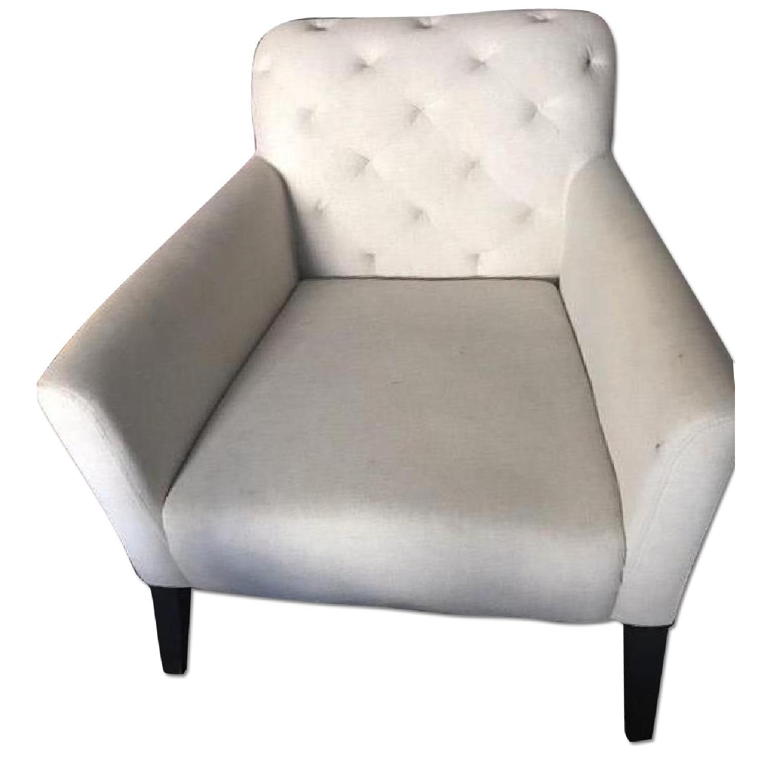West Elm Tufted Accent Chairs AptDeco
