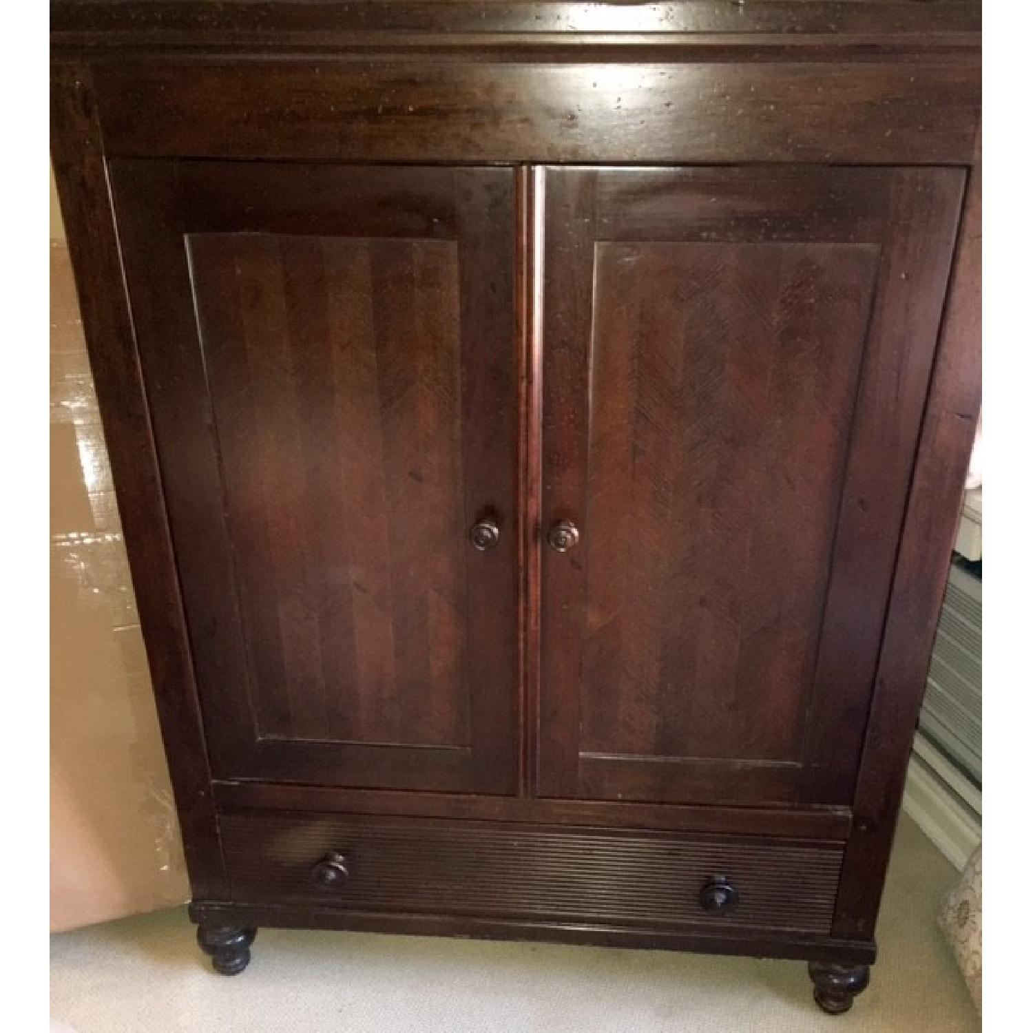 Large Wooden Cabinet/Armoire - image-1