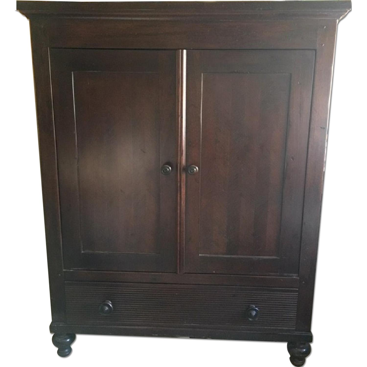 Large Wooden Cabinet/Armoire - image-0