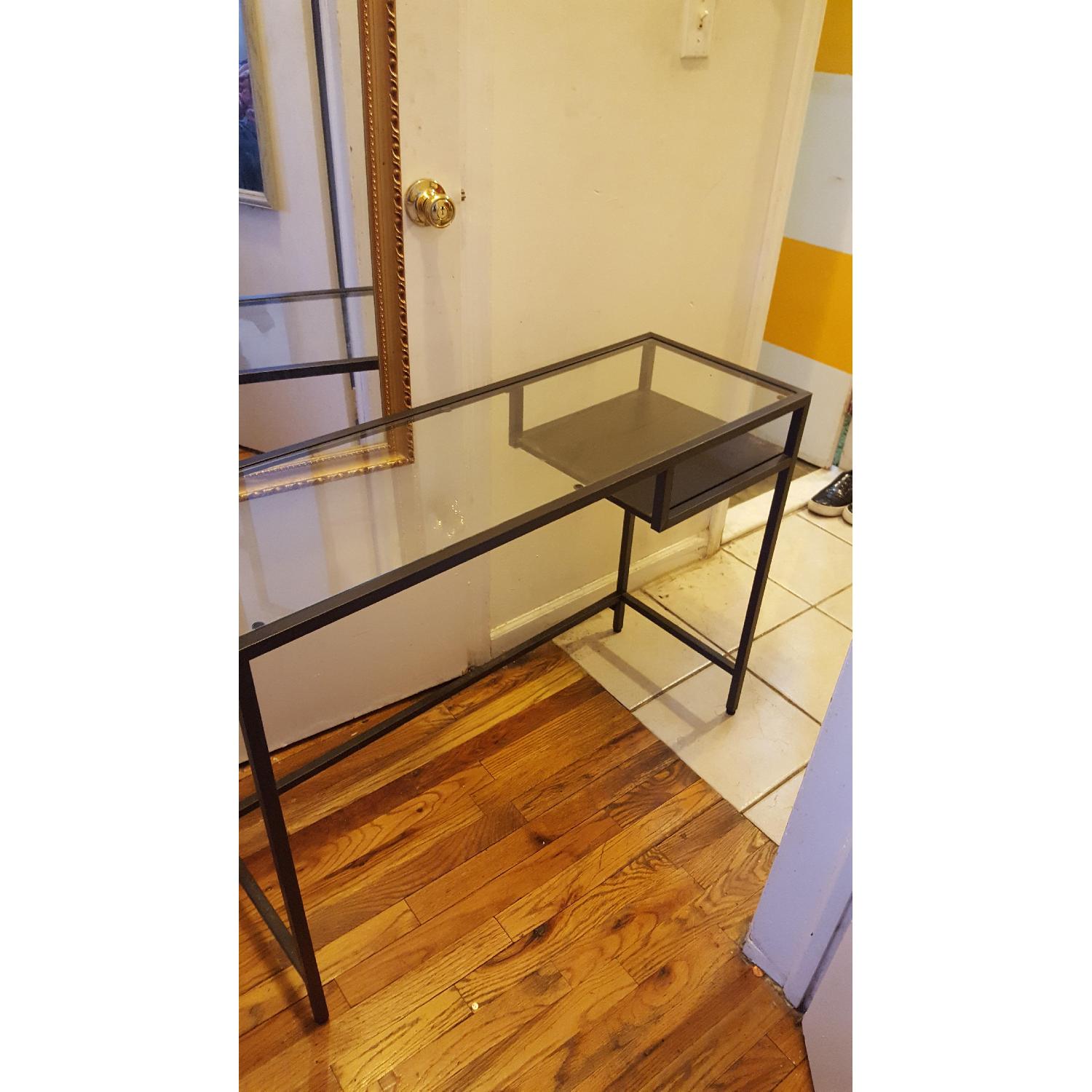 Ikea Vittsjo Black Glass Laptop Table AptDeco