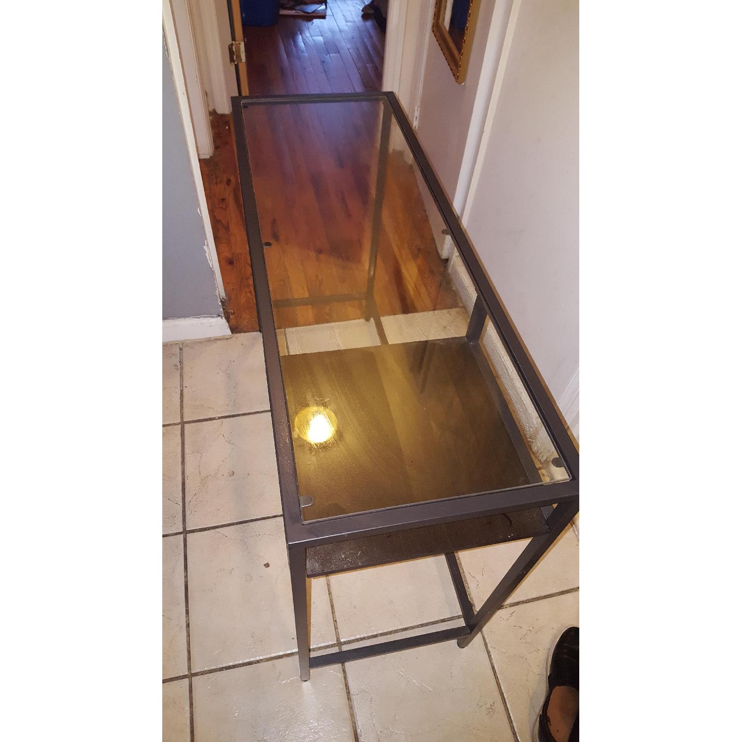 Ikea Vittsjo Black Glass Laptop Table - image-2