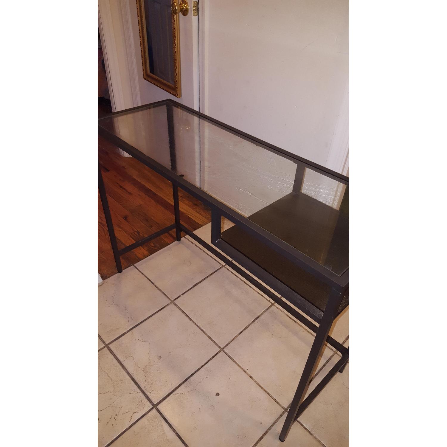 Ikea Vittsjo Black Glass Laptop Table - image-3