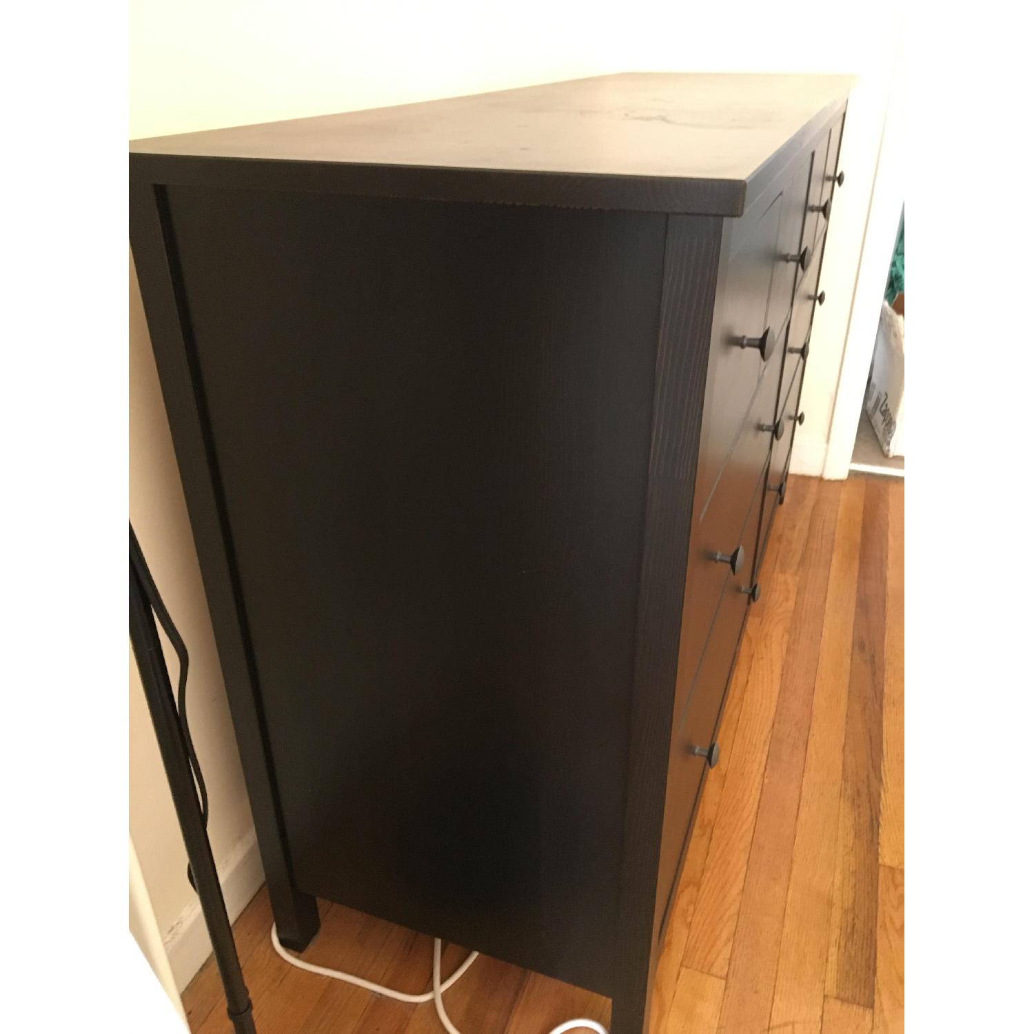 Ikea Hemnes 8-Drawer Black-Brown Dresser - image-2