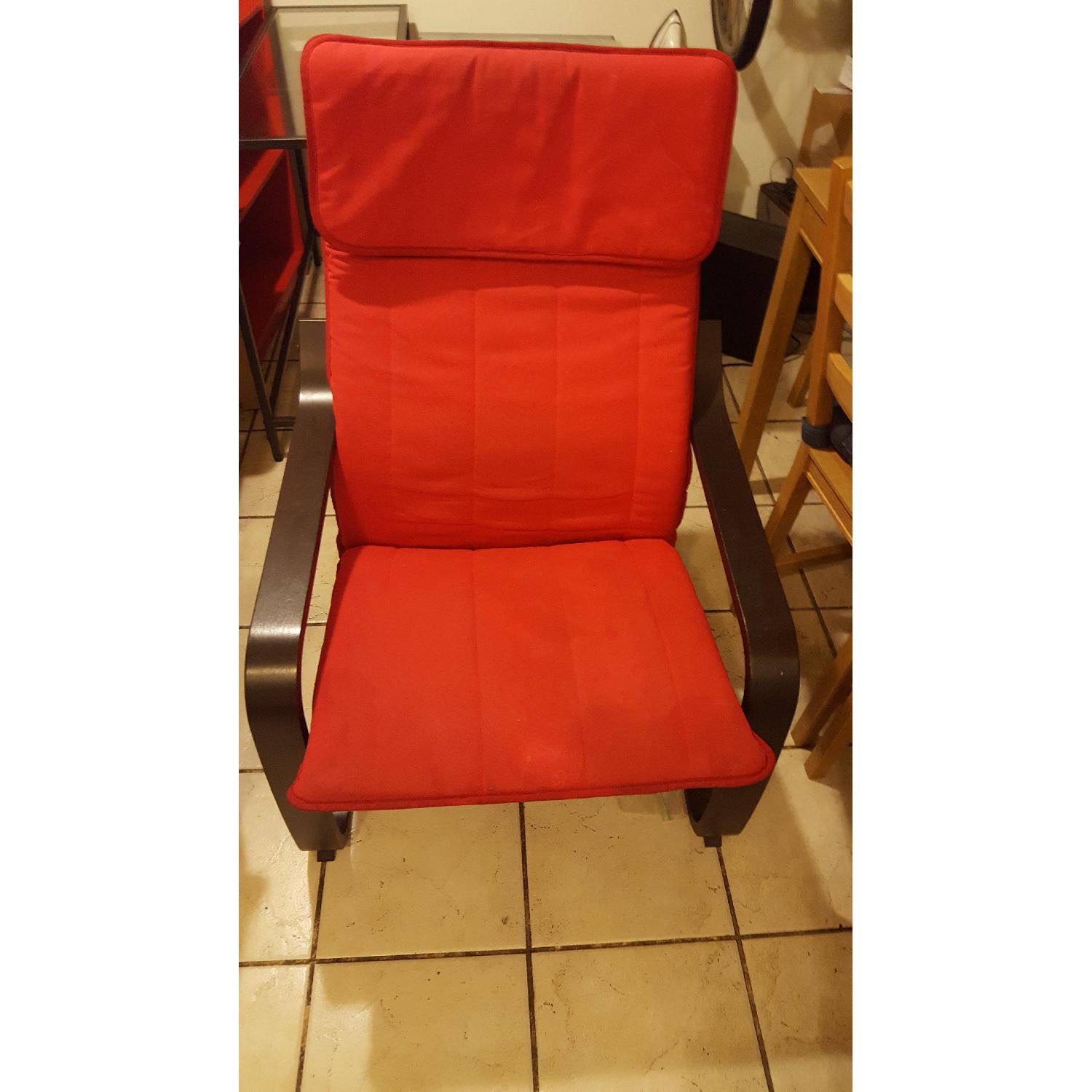 Ikea Paong Armchair in Ransta Red - image-1