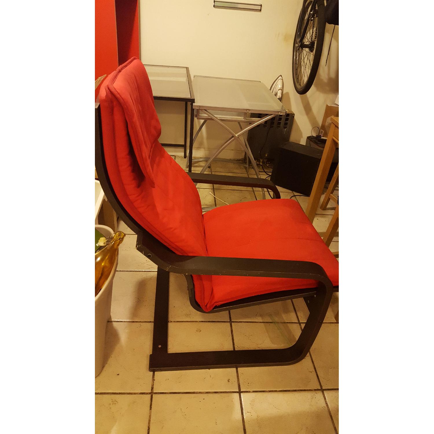 Ikea Paong Armchair in Ransta Red - image-2