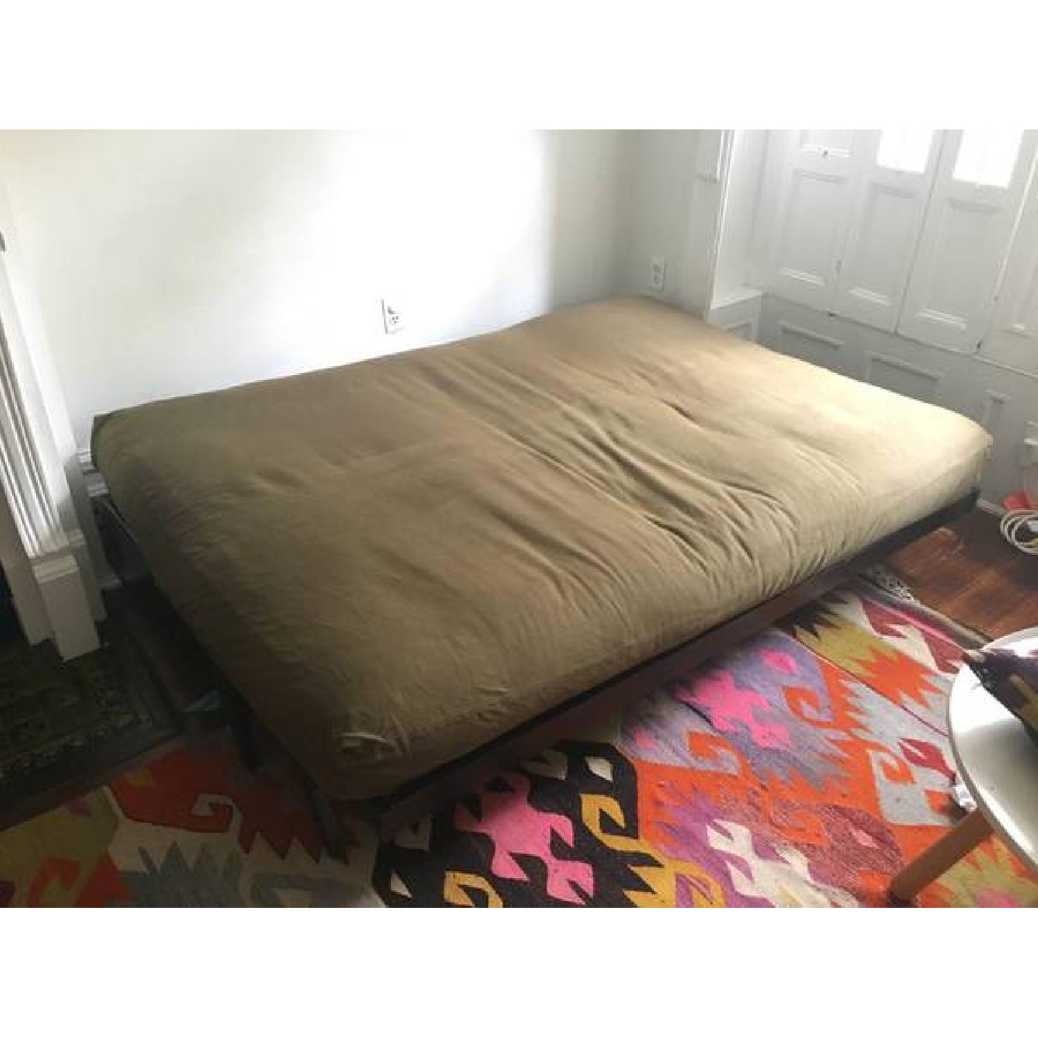 Strata Furniture Dillon Black Full Wall Hugger Futon - image-4